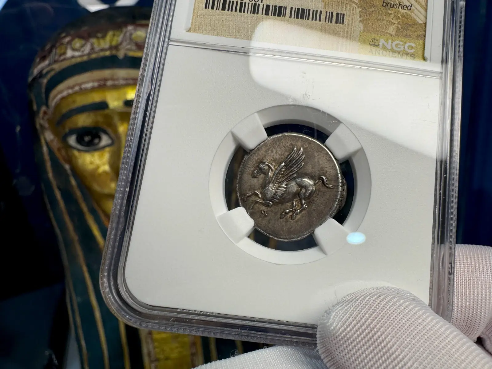 Corinthia, Corinth "Pegasus" 4th Century BC Stater ATHENA NGC Ch XF #746-001 9