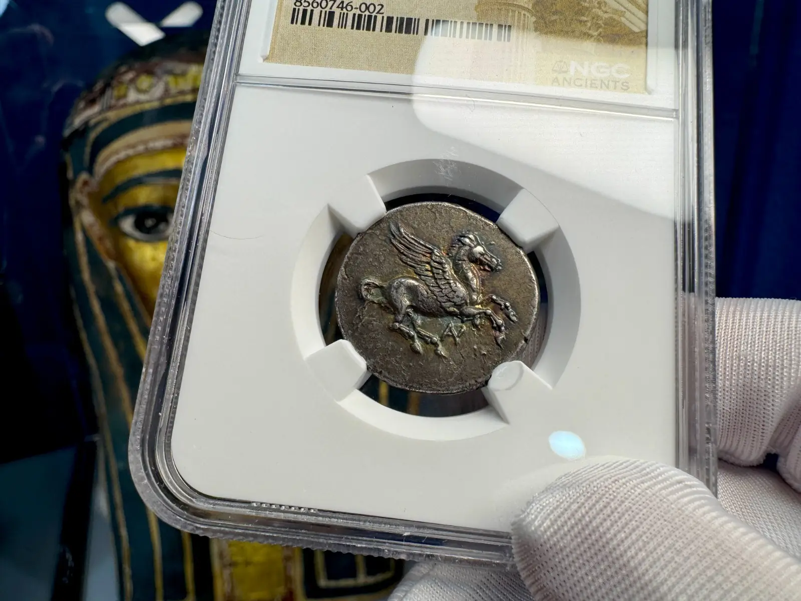 Acarnania, Anactorium "Pegasus" 350BC Stater NGC CH XF  5