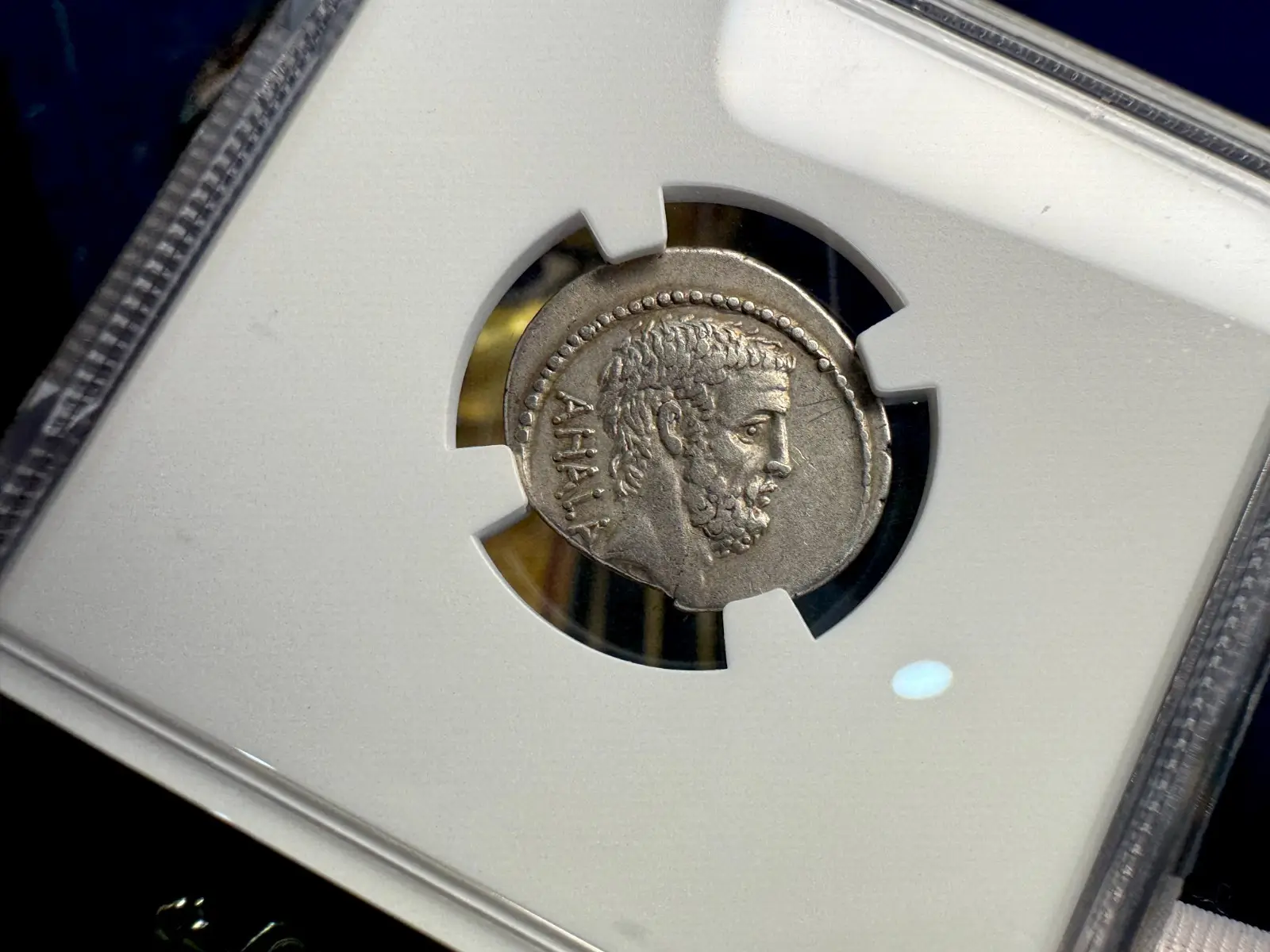 Roman Imperatorial "Brutus" 42BC Denarius NGC CH VF #746-003 14