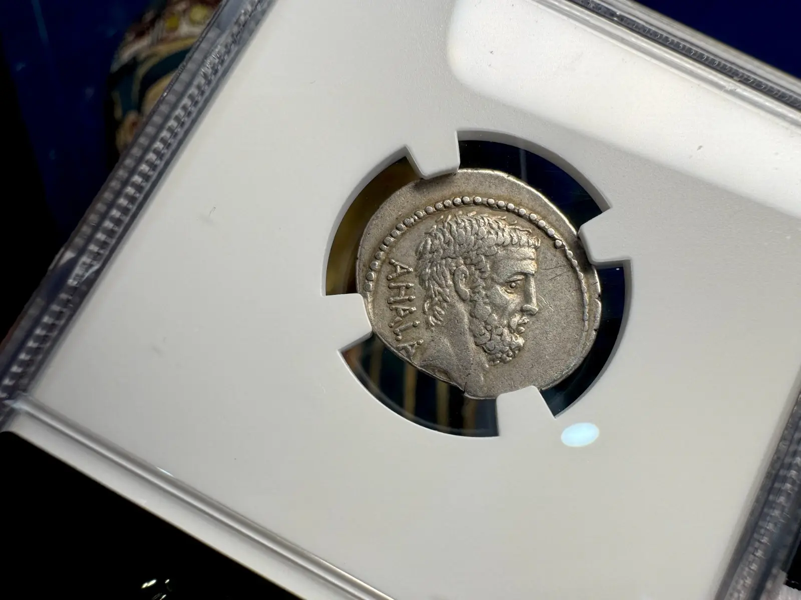 Roman Imperatorial "Brutus" 42BC Denarius NGC CH VF #746-003 10