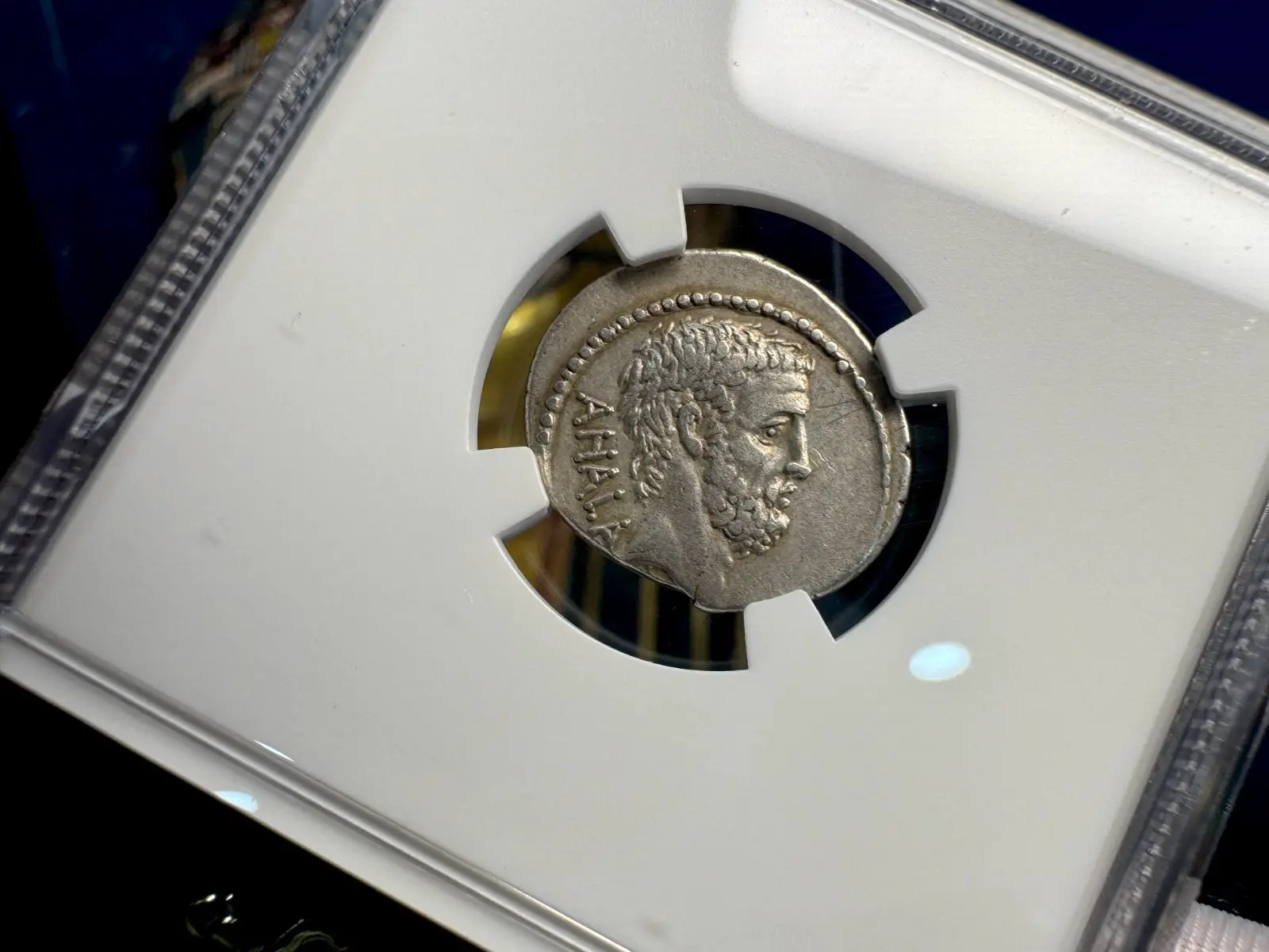 Roman Imperatorial "Brutus" 42BC Denarius NGC CH VF #746-003 7