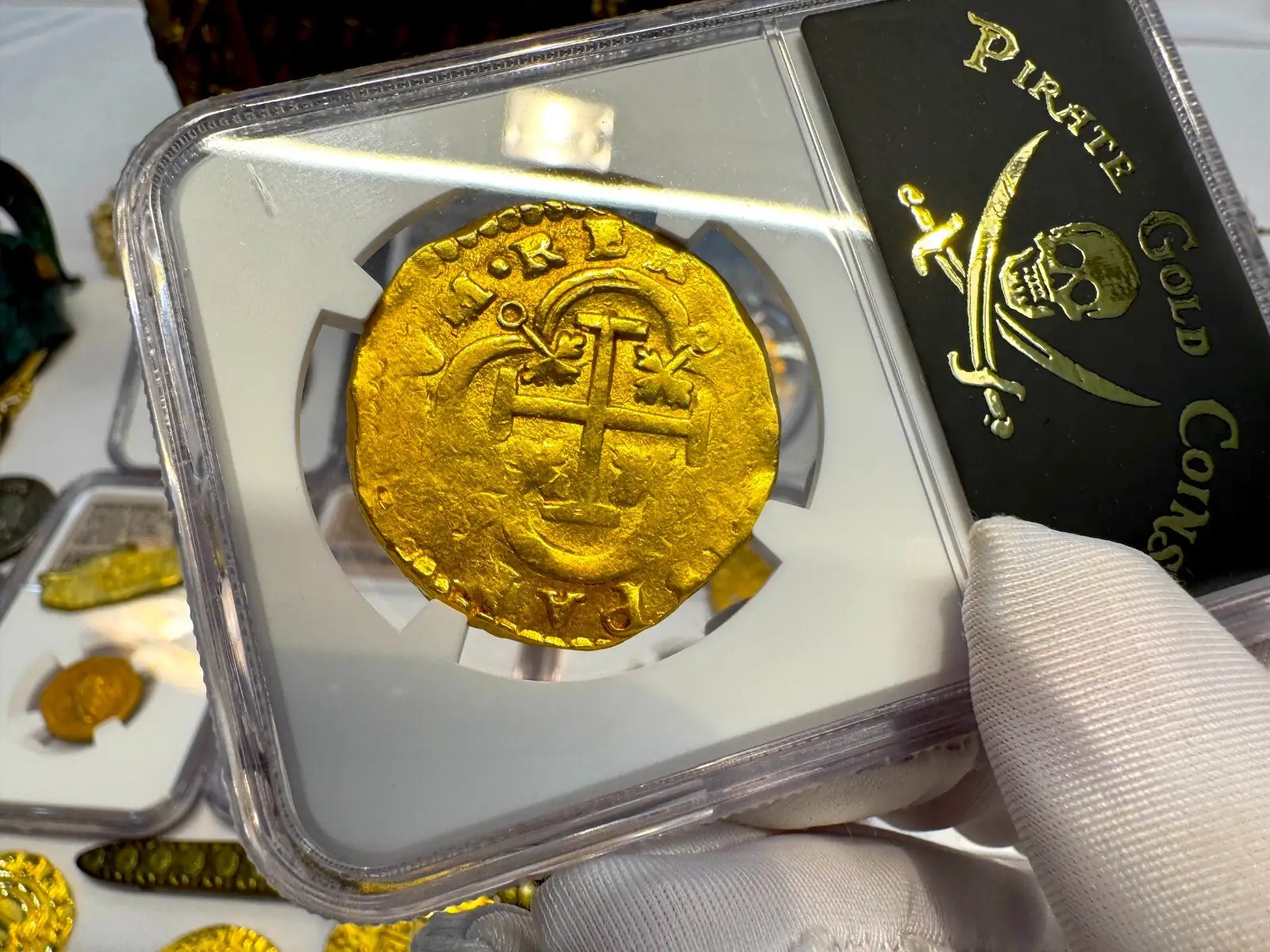 Spain 8 Escudos 1631-67 "Madrid *Rare* Brute Style" NGC 55  7