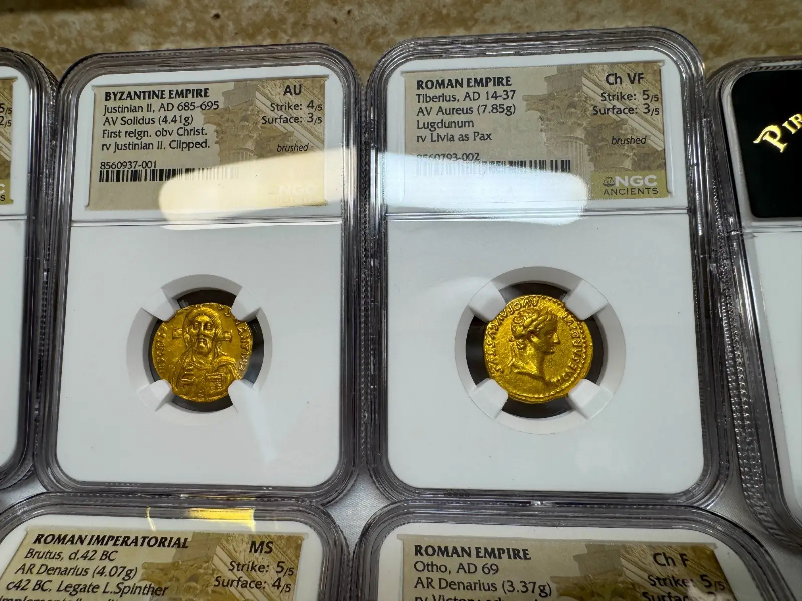 Roman Empire "Tiberius- 3rd of 12 Caesars" 14AD Aureus CH VF #793-002 9