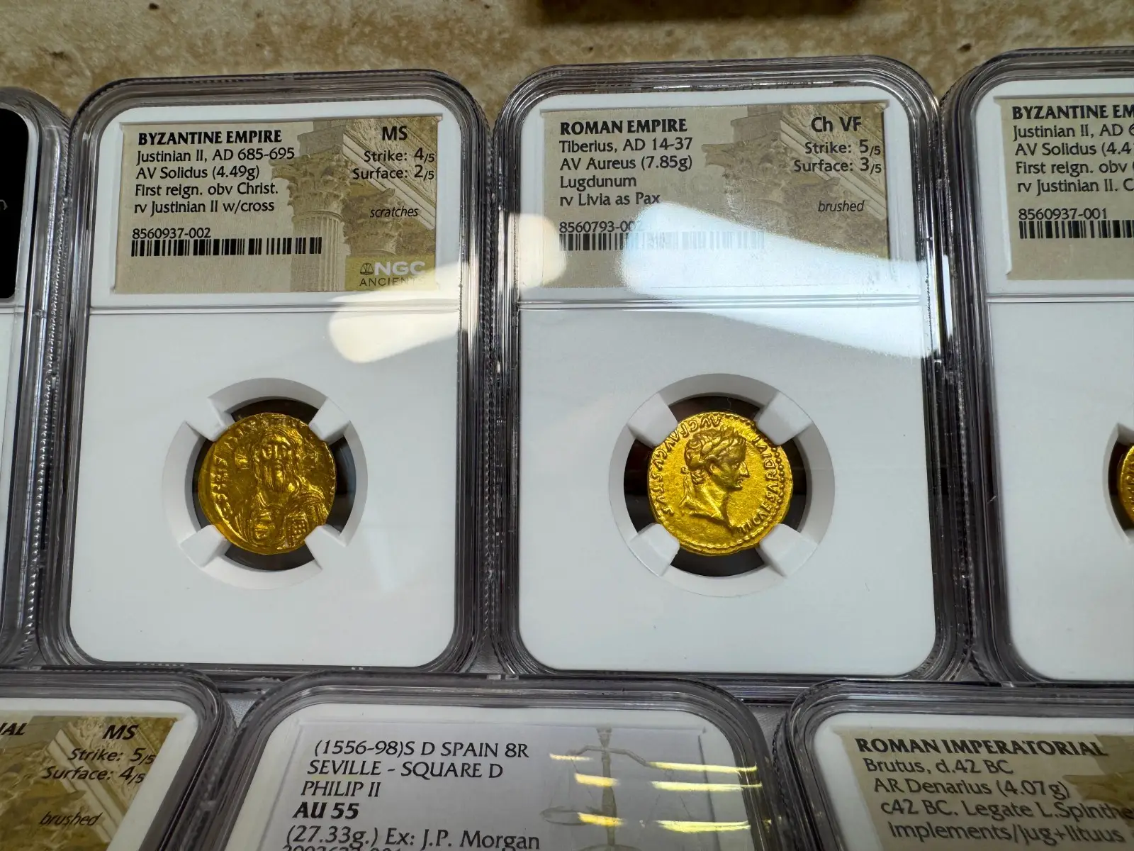 Roman Empire "Tiberius- 3rd of 12 Caesars" 14AD Aureus CH VF #793-002 10