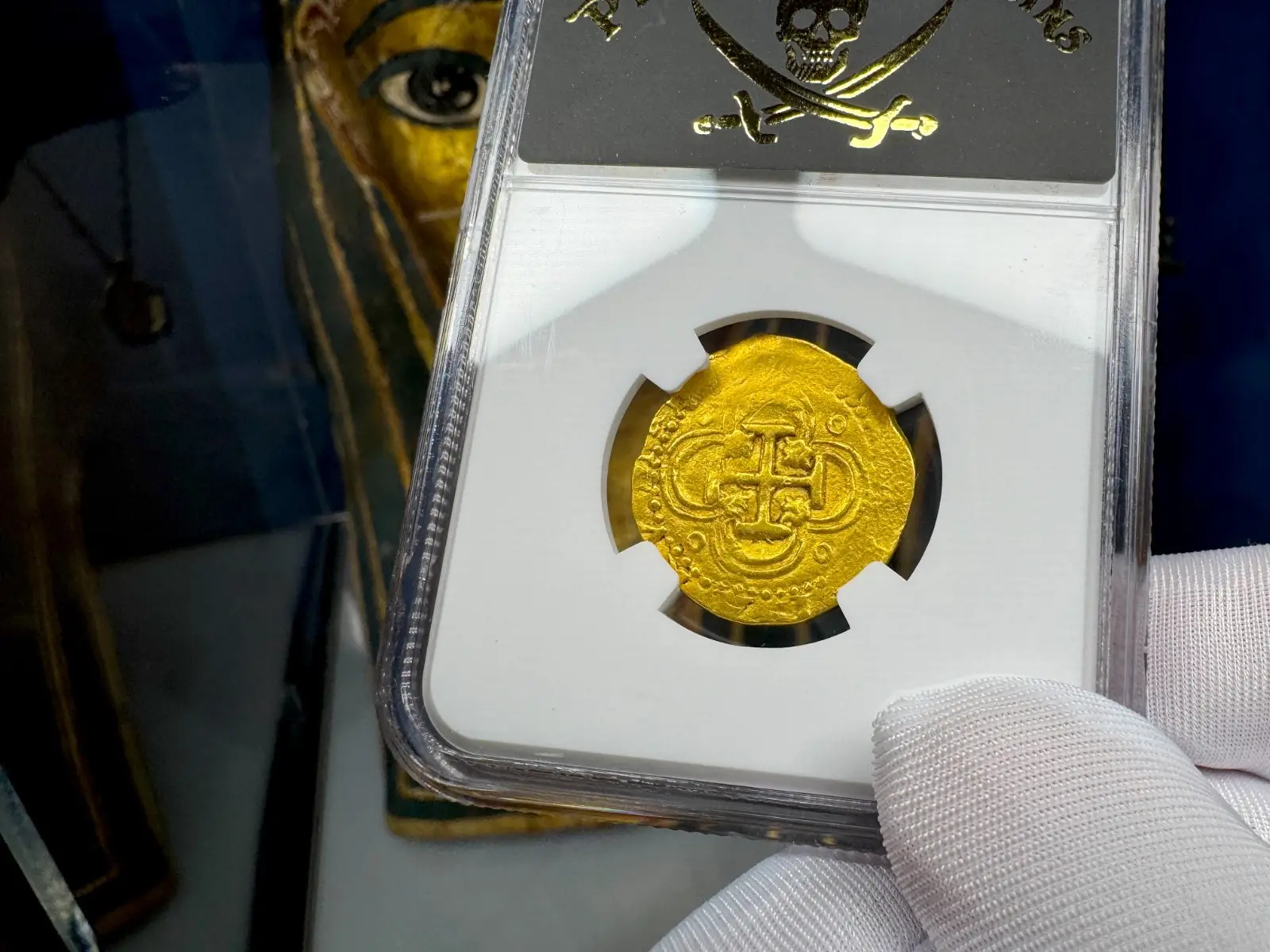 Spain 2 Escudos 1590-97 Philip III NGC AU *TO BE PENDANT* 10