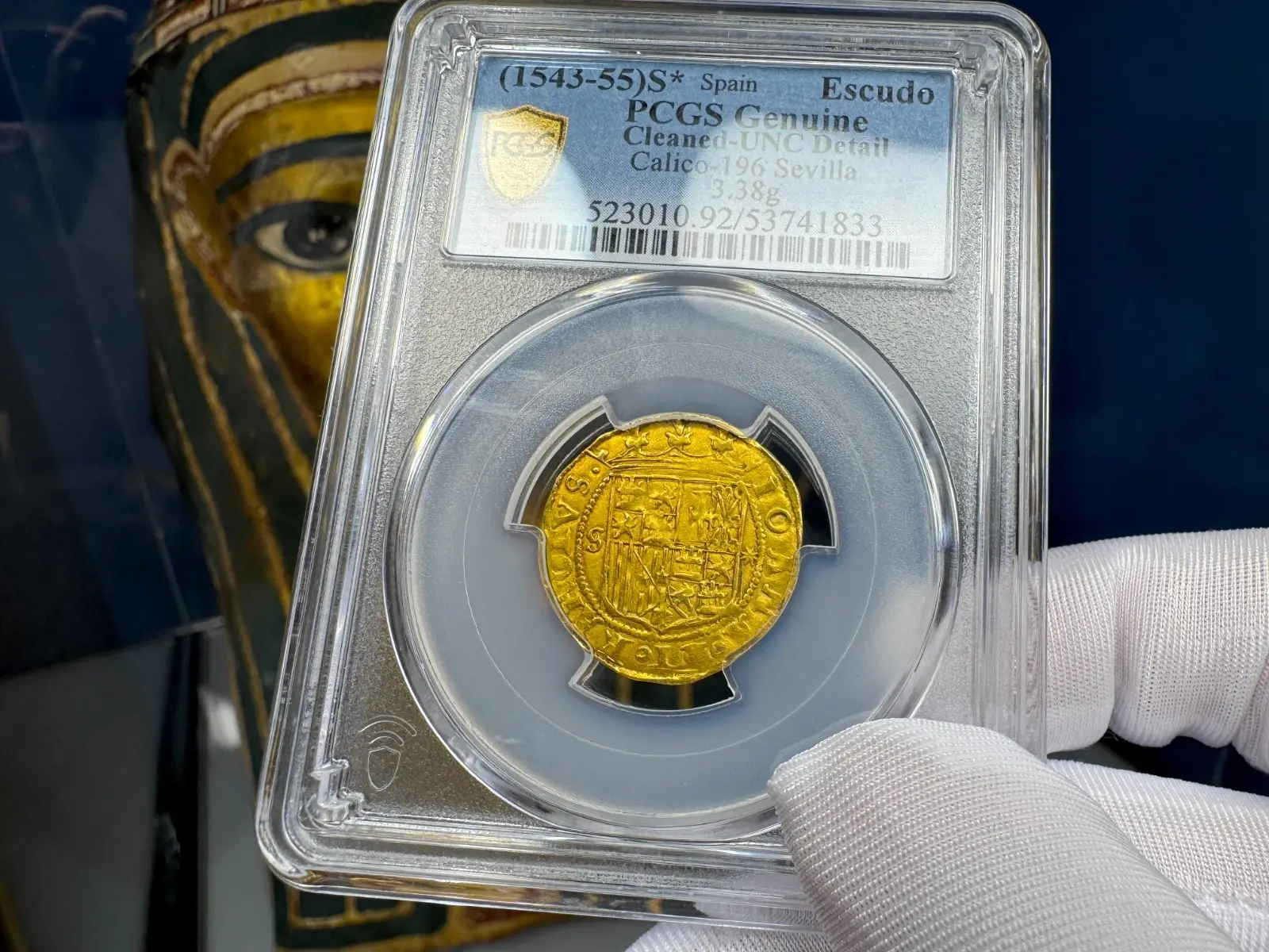 Spain 1 Escudo 1543-55 "Charles & Joanna" PCGS UNC #41833 15