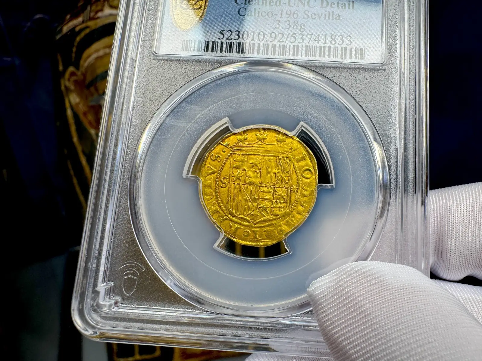 Spain 1 Escudo 1543-55 "Charles & Joanna" PCGS UNC #41833 11