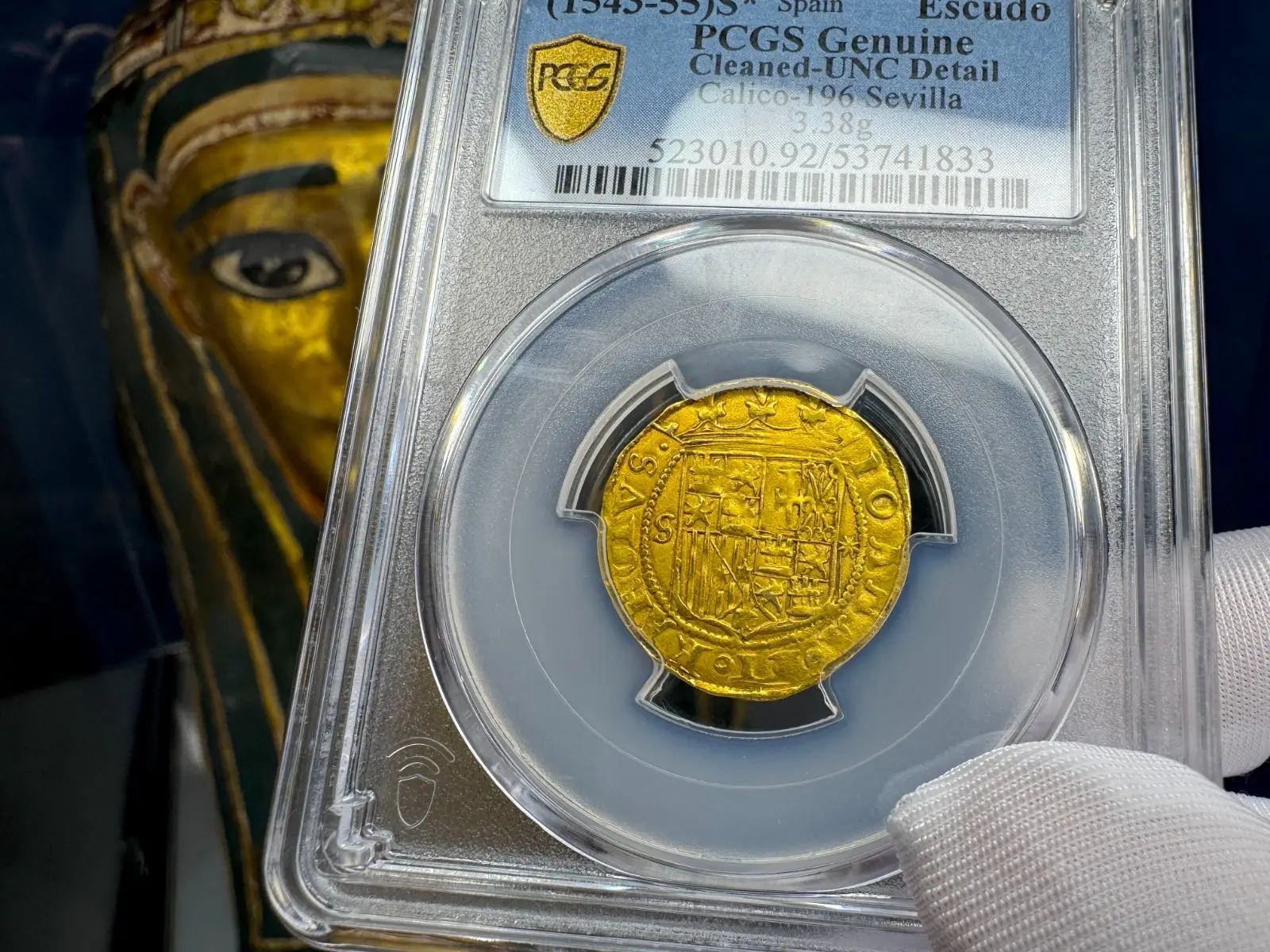 Spain 1 Escudo 1543-55 "Charles & Joanna" PCGS UNC #41833 18