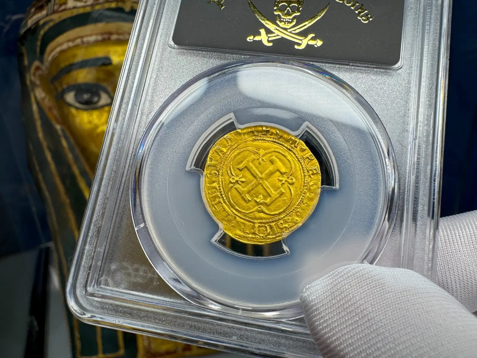 Spain 1 Escudo 1543-55 "Charles & Joanna" PCGS UNC #41833 12