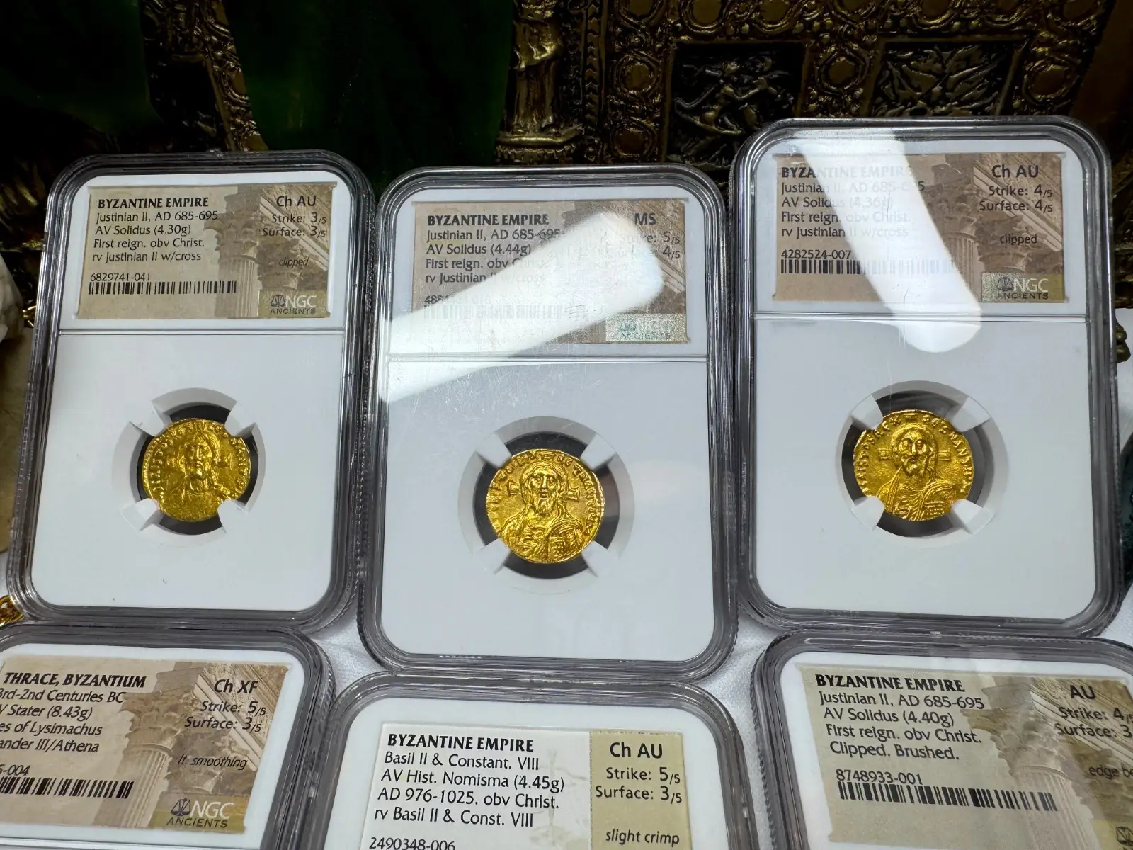 Stunning! Byzantine Empire "Jesus Christ" Justinian II NGC MS  11