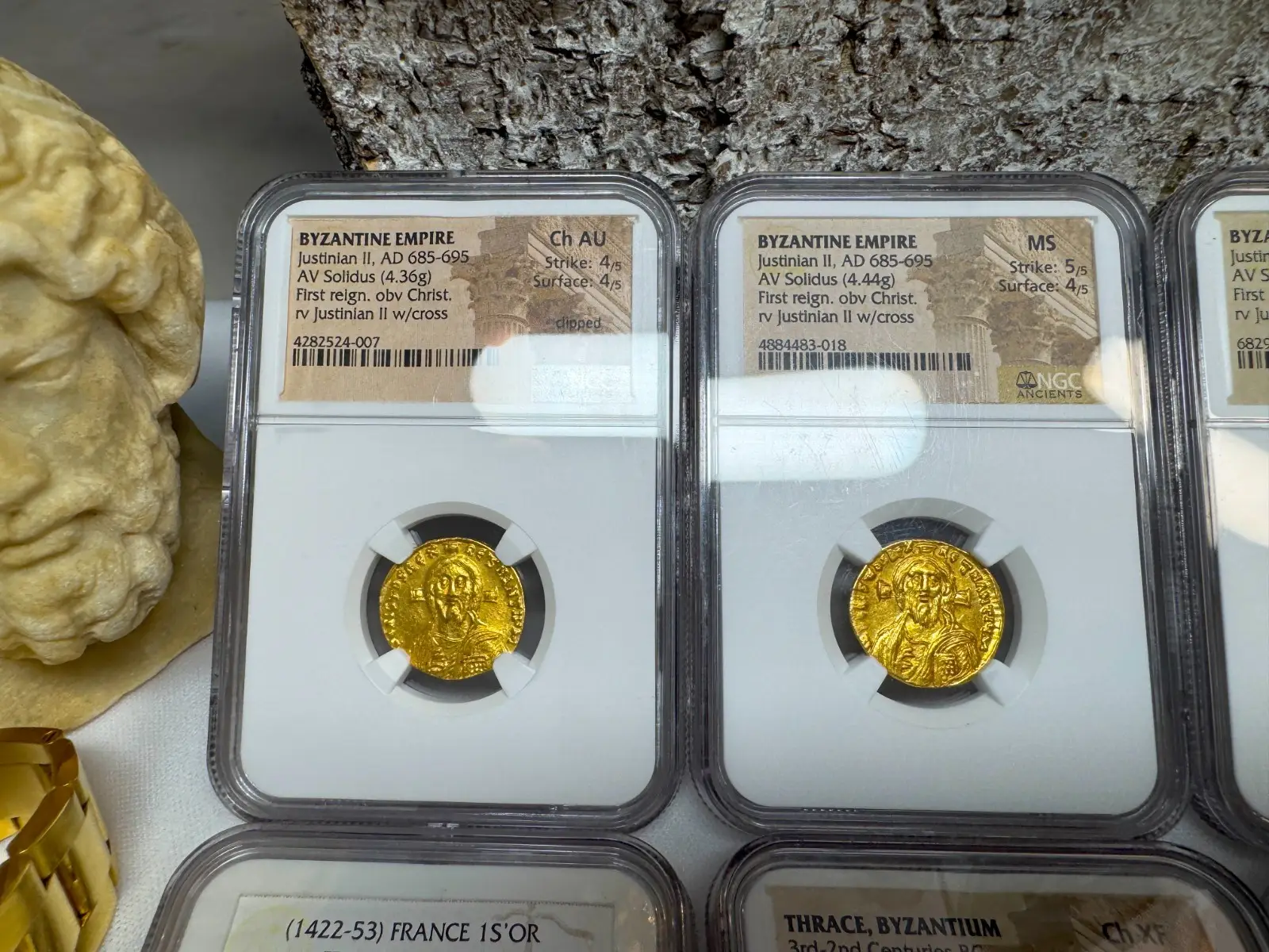 Stunning! Byzantine Empire "Jesus Christ" Justinian II NGC MS  16