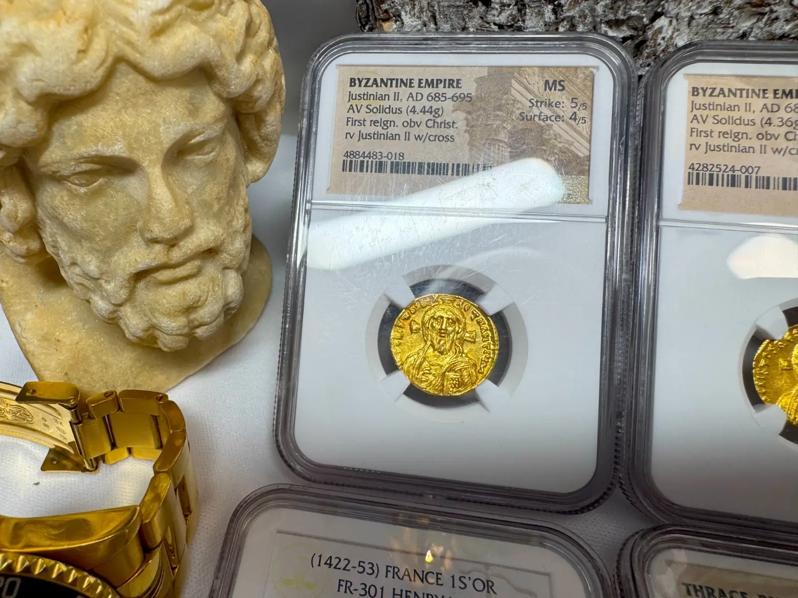 Stunning! Byzantine Empire "Jesus Christ" Justinian II NGC MS  18