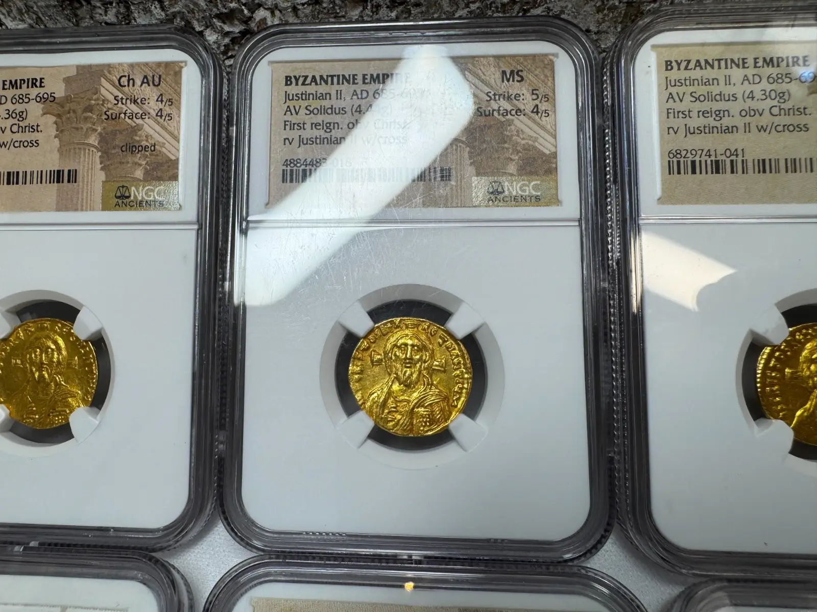 Stunning! Byzantine Empire "Jesus Christ" Justinian II NGC MS  14