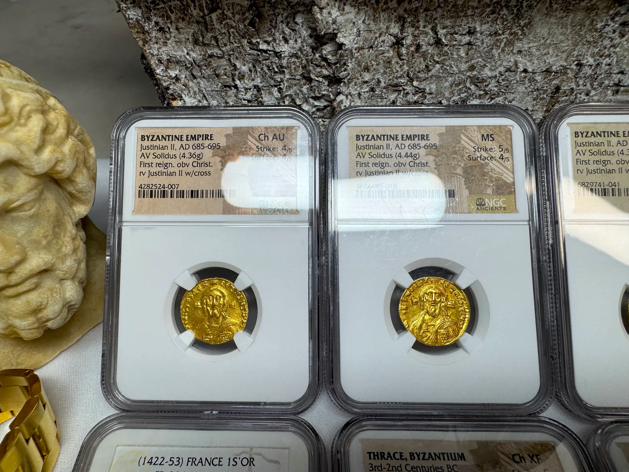 Stunning! Byzantine Empire "Jesus Christ" Justinian II NGC MS  27