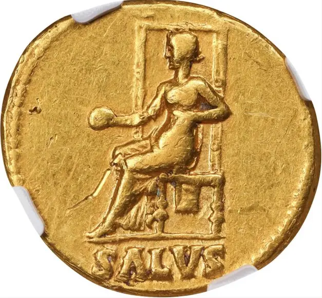 Roman Empire "Nero- 6th of 12 Caesars" 54-68AD NGC CH F #389-002 4
