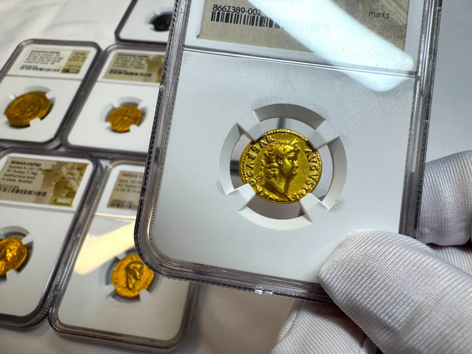 Roman Empire "Nero- 6th of 12 Caesars" 54-68AD NGC CH F #389-002 13