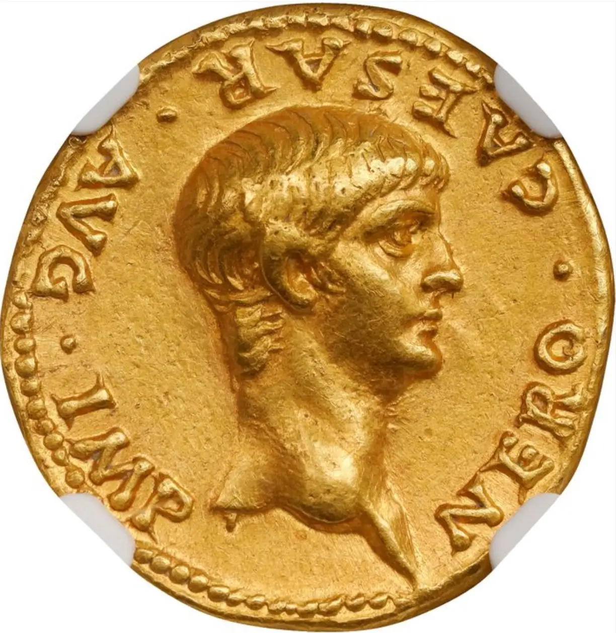 Roman Empire "Nero- Young Boy" 6th of 12 Caesars NGC Ch XF #603-001 11