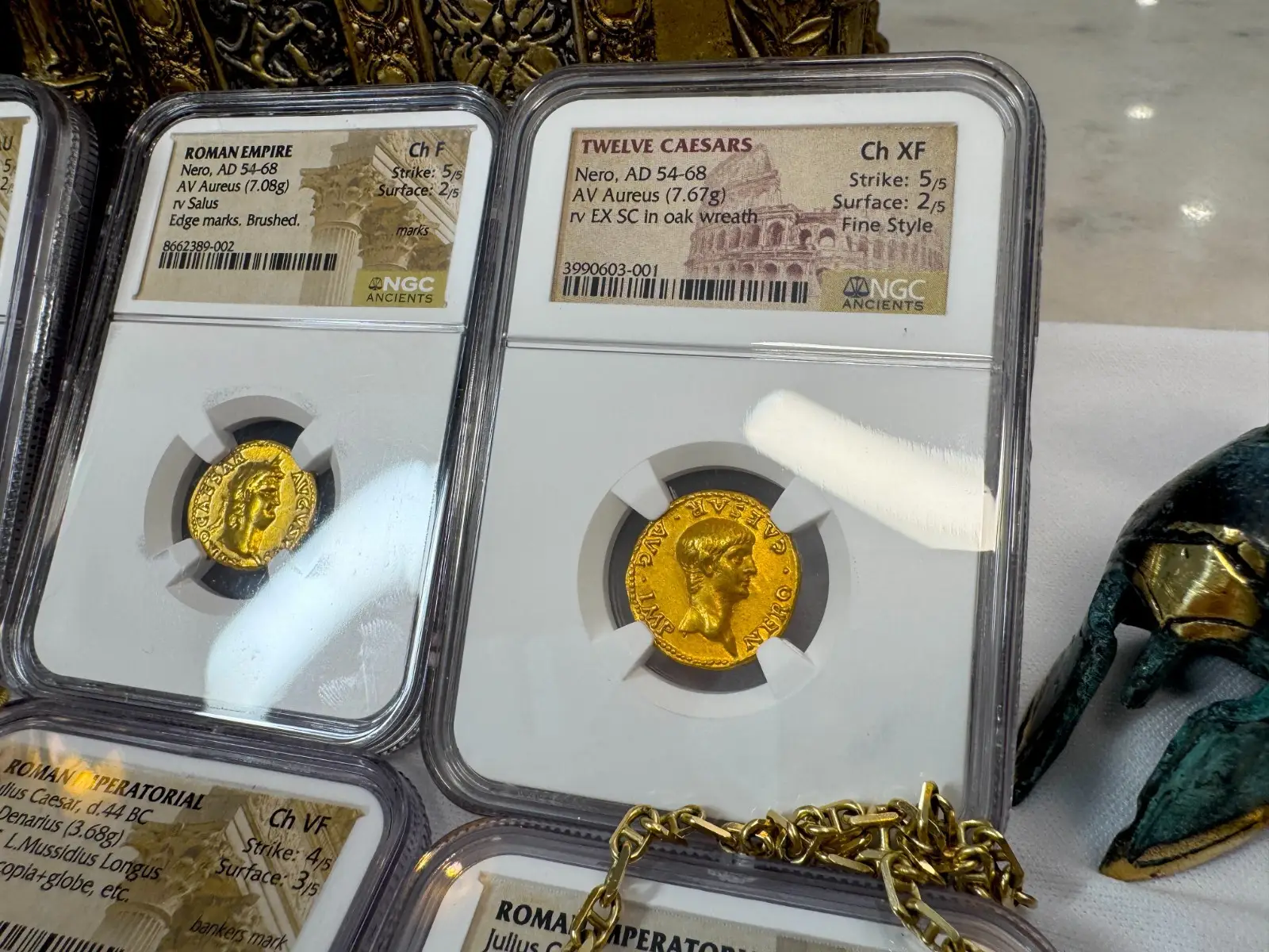 Roman Empire "Nero- Young Boy" 6th of 12 Caesars NGC Ch XF #603-001 15
