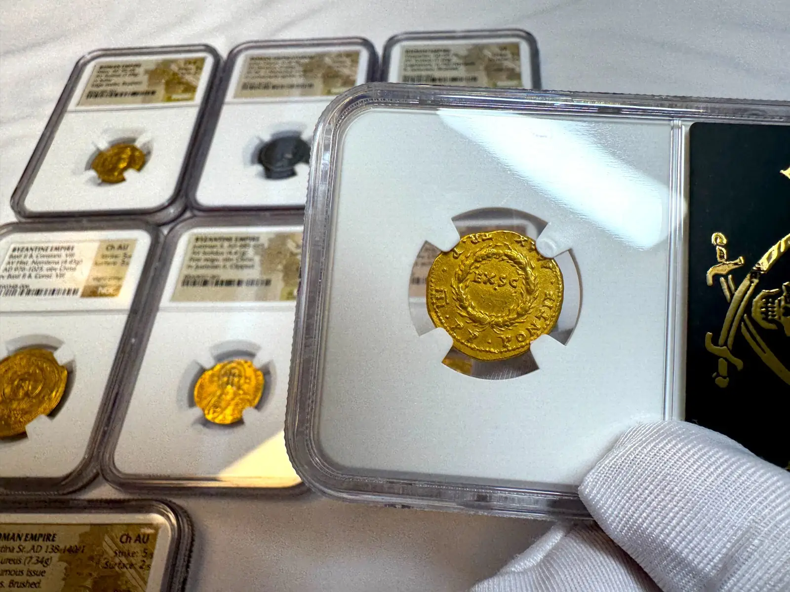 Roman Empire "Nero- Young Boy" 6th of 12 Caesars NGC Ch XF #603-001 6