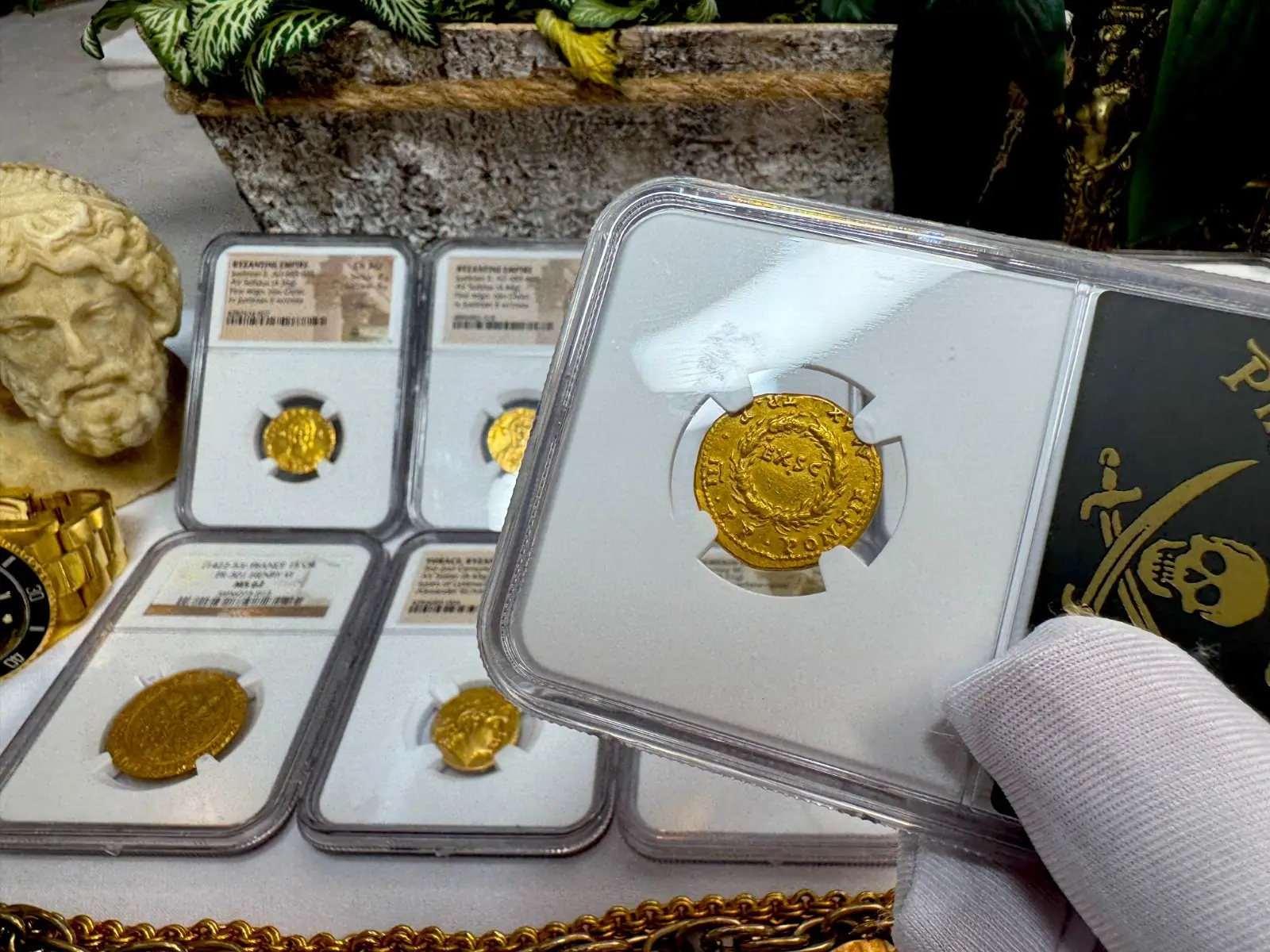 Roman Empire "Nero- Young Boy" 6th of 12 Caesars NGC Ch XF #603-001 19