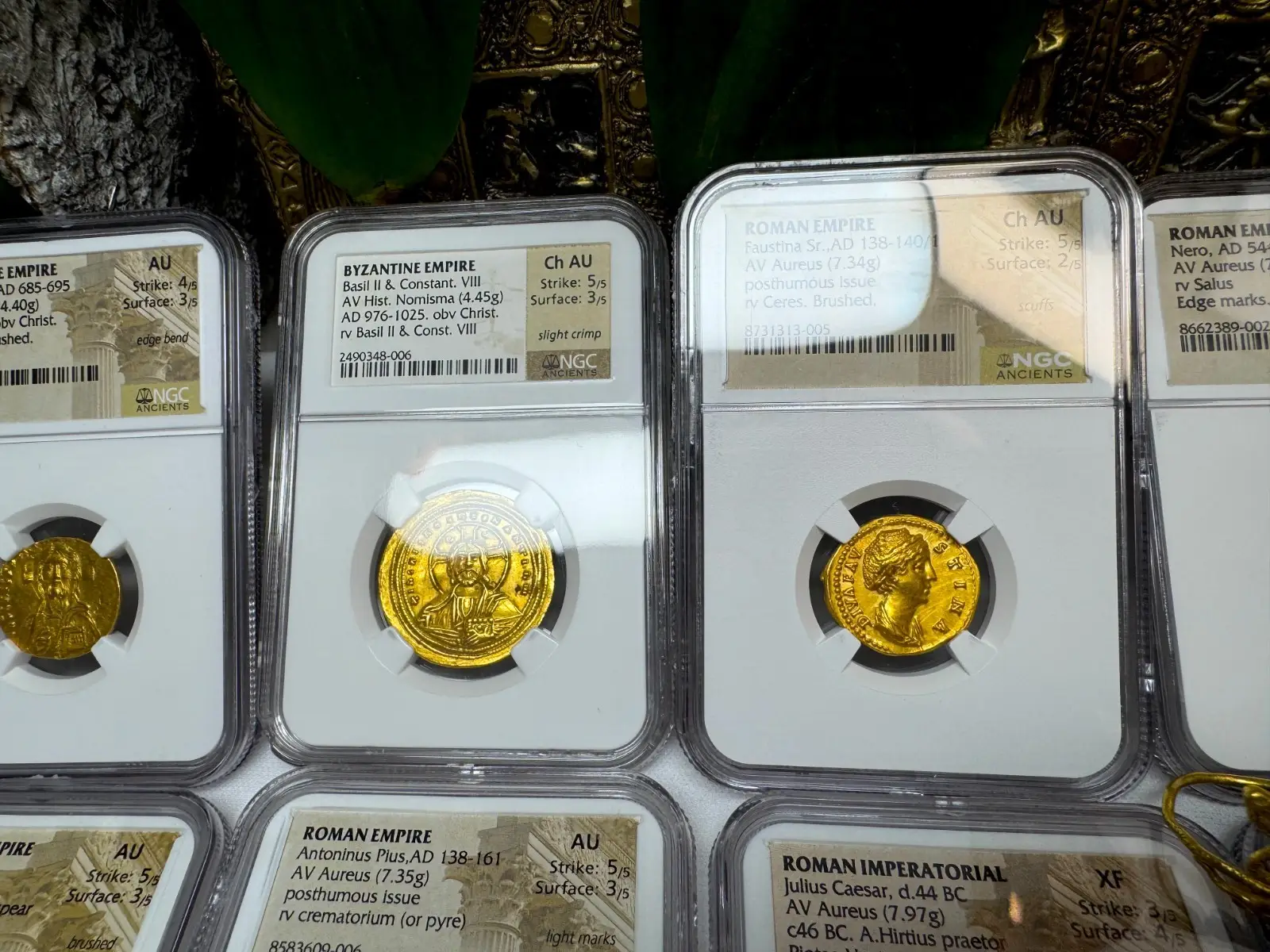 Roman Empire "Faustina Sr" 138AD Aureus NGC CH AU *Wife of Pius* #313-005 13