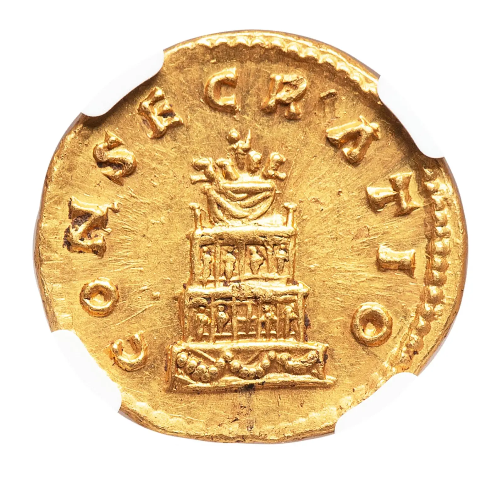 Roman Empire "Antoninus Pius Divus 4th of 5 Good Emperors" 138-161 AD NGC AU #609-006 3