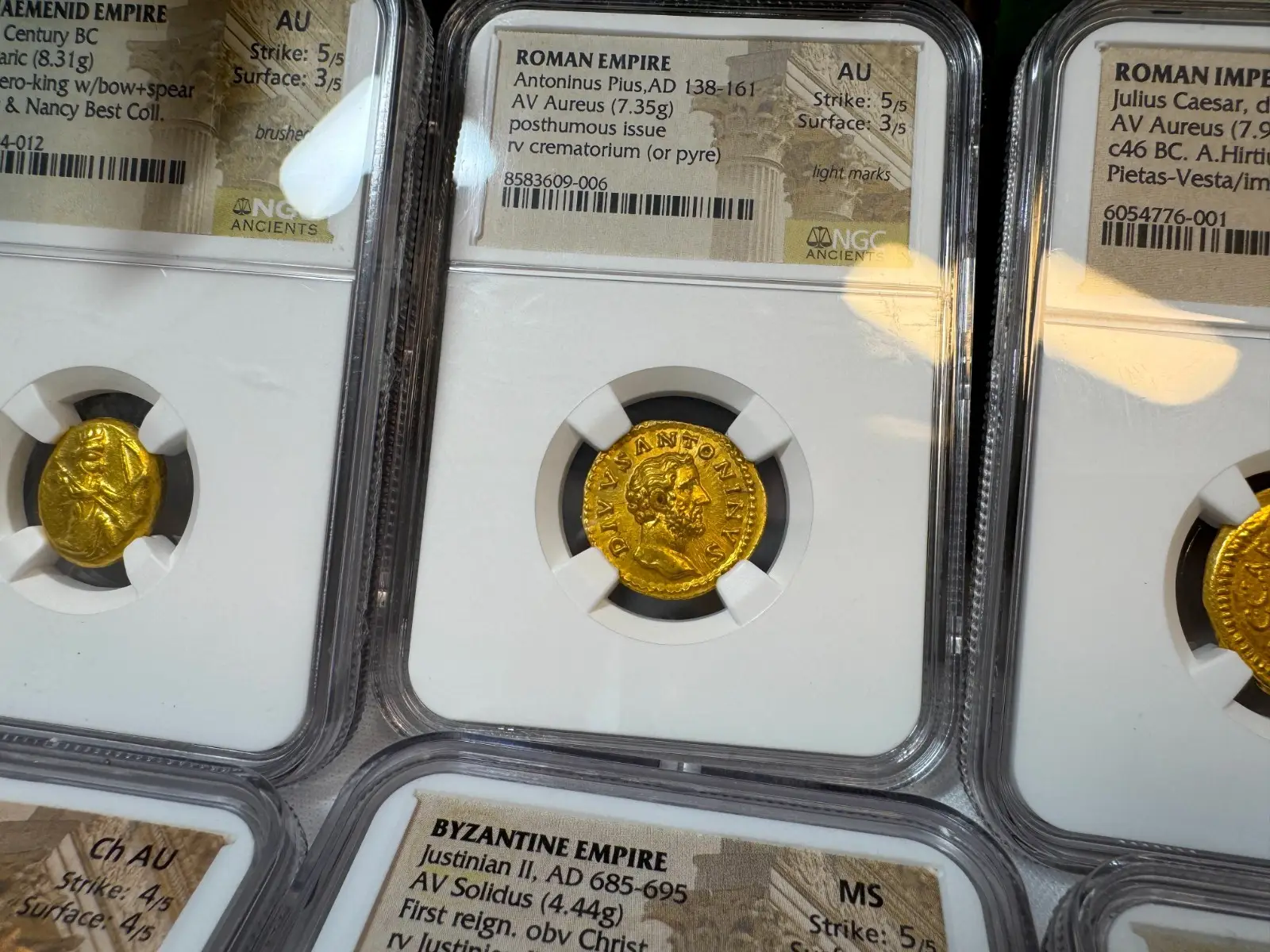 Roman Empire "Antoninus Pius Divus 4th of 5 Good Emperors" 138-161 AD NGC AU #609-006 16