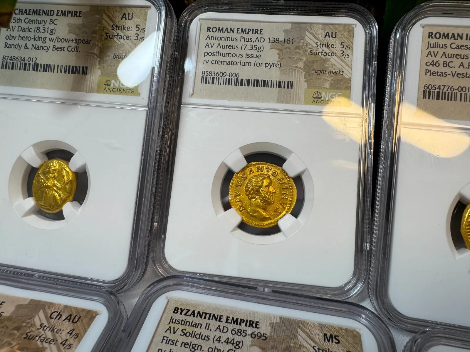 Roman Empire "Antoninus Pius Divus 4th of 5 Good Emperors" 138-161 AD NGC AU #609-006 21
