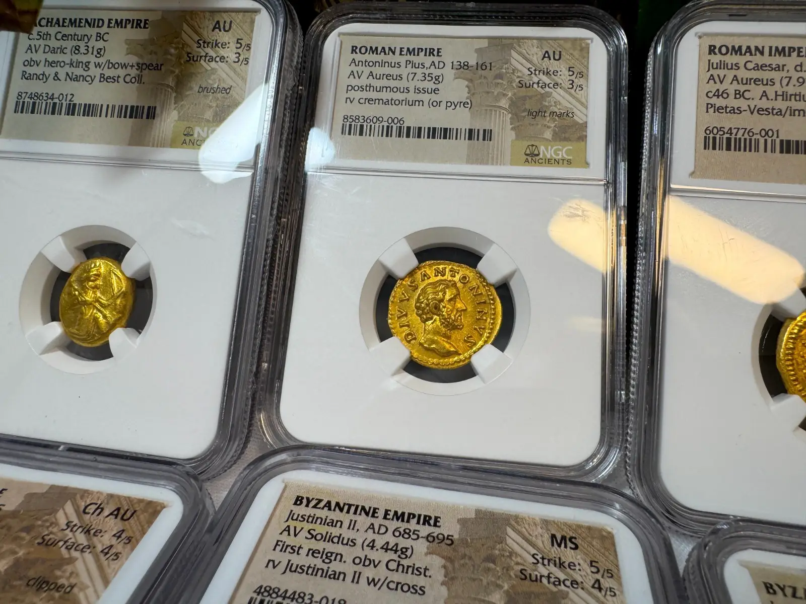 Roman Empire "Antoninus Pius Divus 4th of 5 Good Emperors" 138-161 AD NGC AU #609-006 19