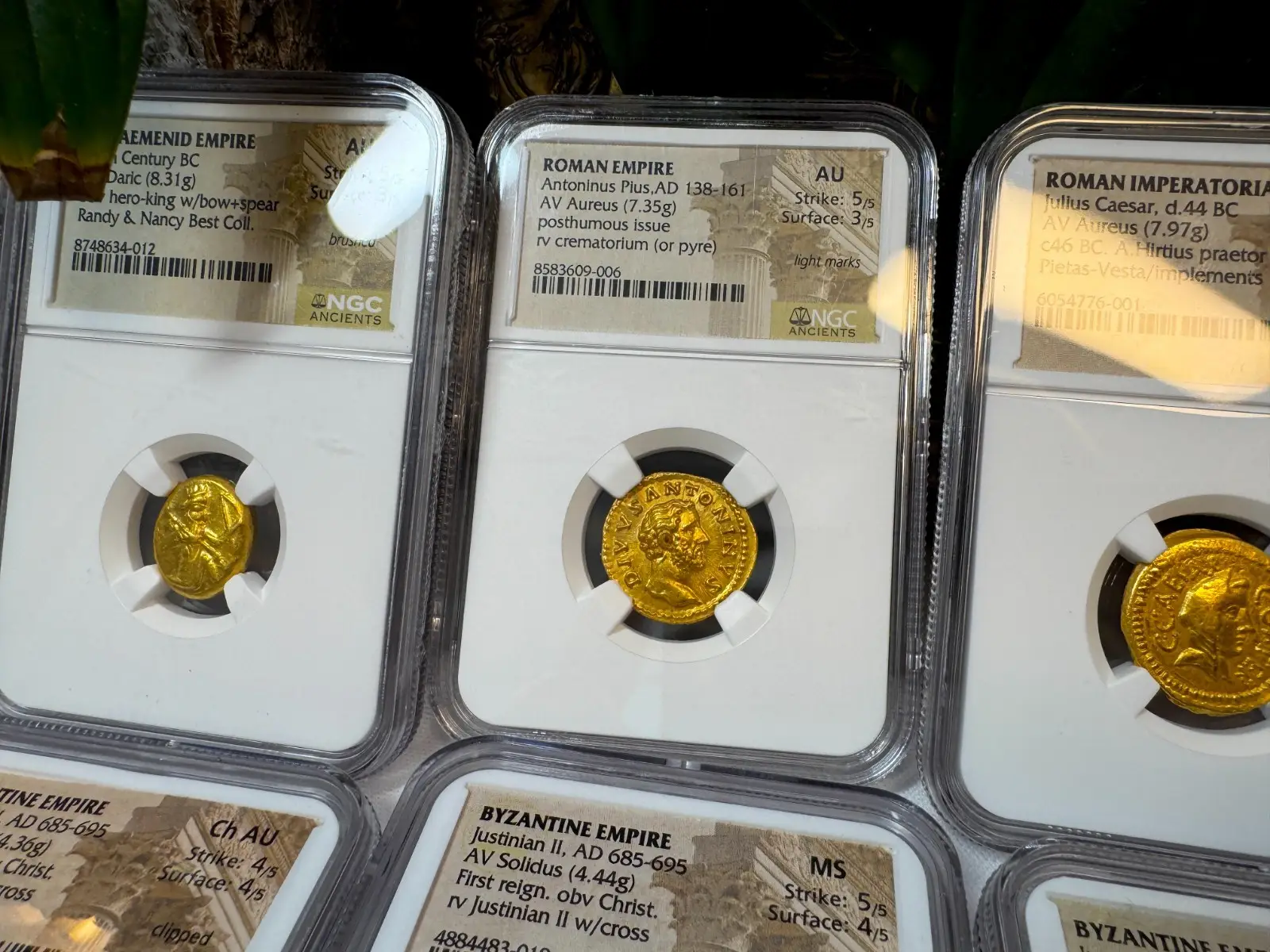Roman Empire "Antoninus Pius Divus 4th of 5 Good Emperors" 138-161 AD NGC AU #609-006 12