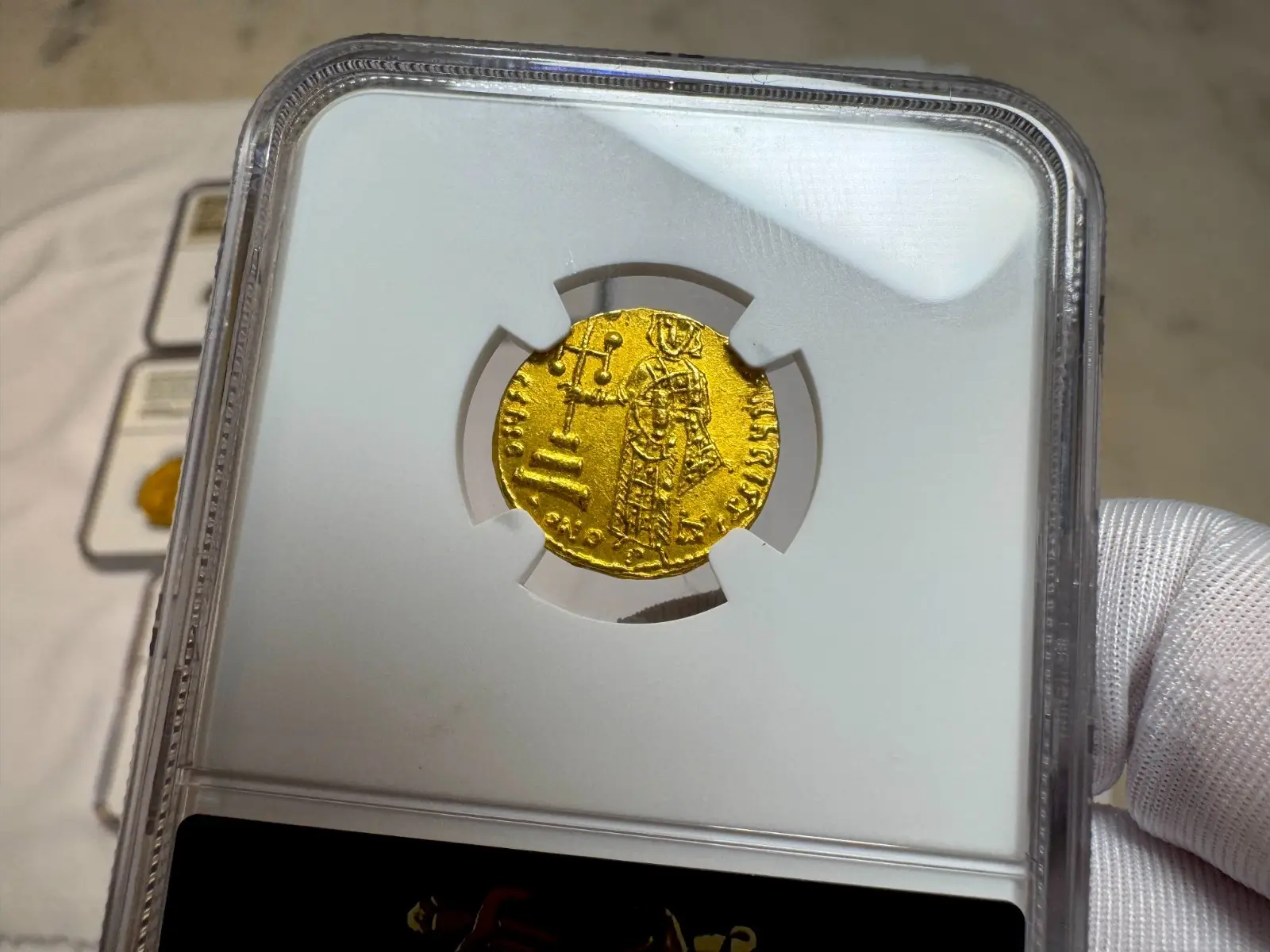 Byzantine Empire "Jesus Christ" Justinian II *First Reign* 685AD NGC CH AU #524-007 11