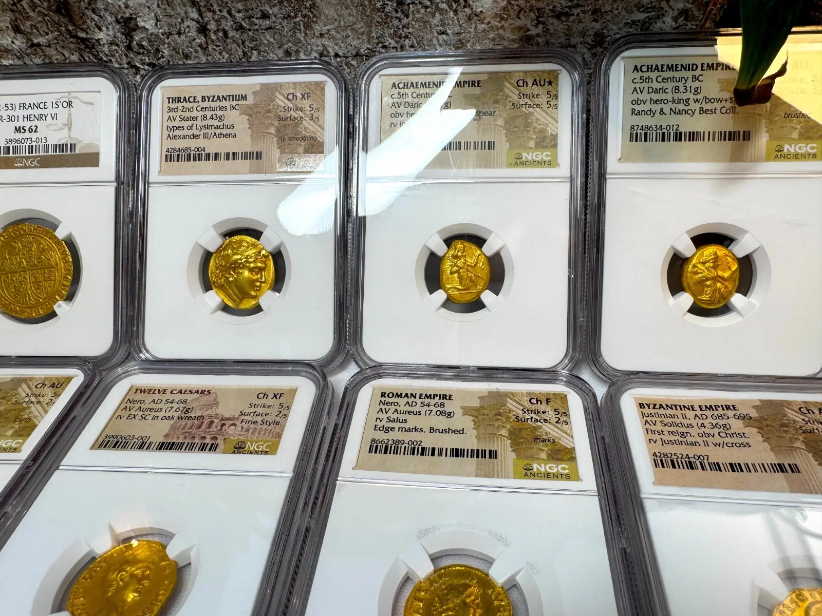 Achaemenid Empire 5th Century BC "Hero-King" Daric NGC Ch AU ★ 14
