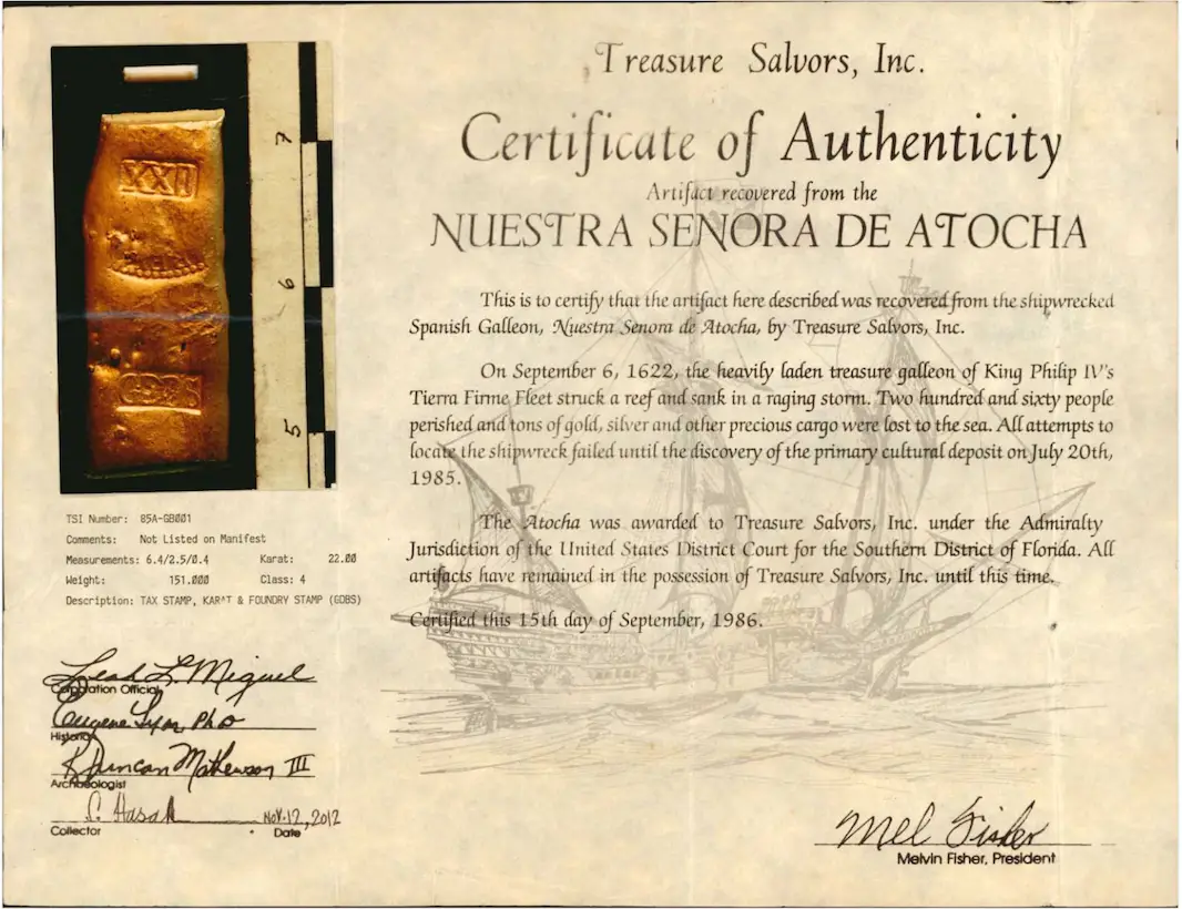 Atocha Gold Bar 150 Grams 4