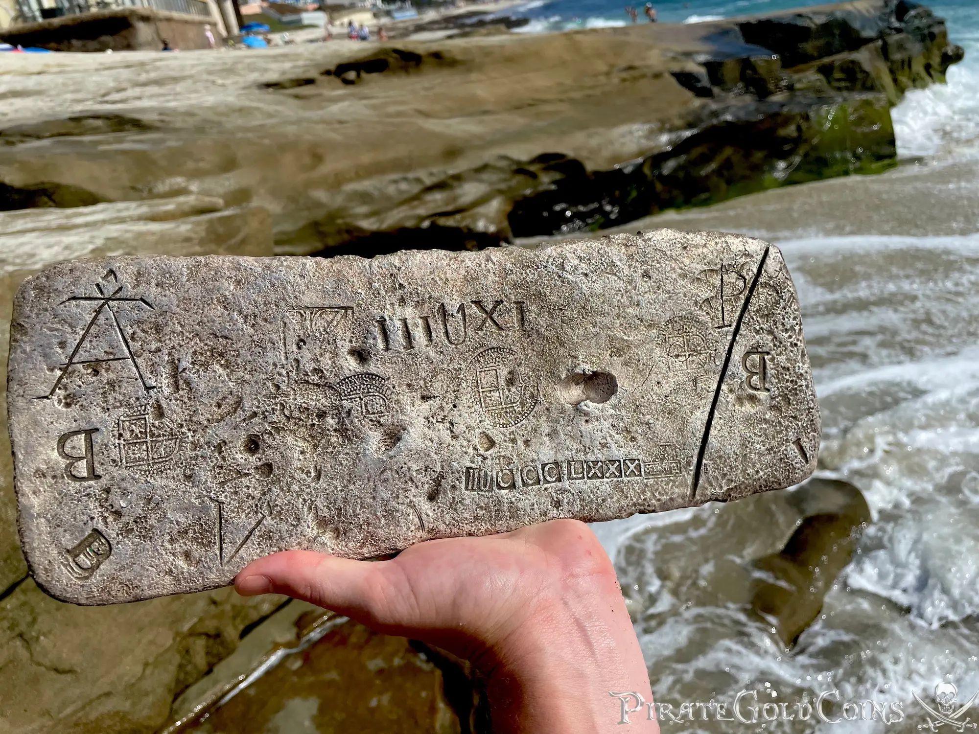 Atocha Shipwreck Silver Bar Slice Dated! Class Factor 1.0 7