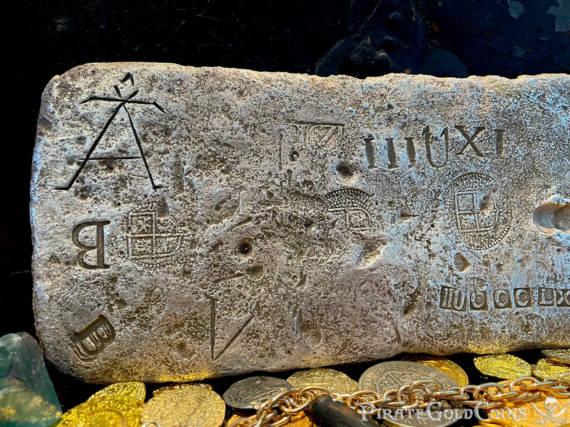 Atocha Shipwreck Silver Bar Slice Dated! Class Factor 1.0 12