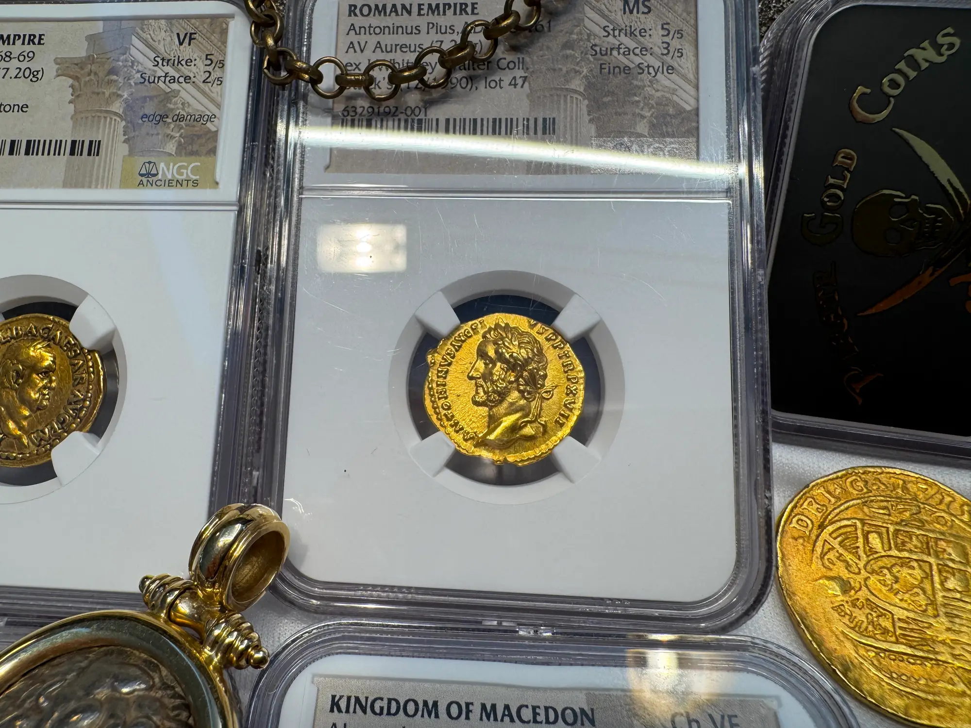 Roman Empire "Pius" NGC MS 5x3 Fine Style 6