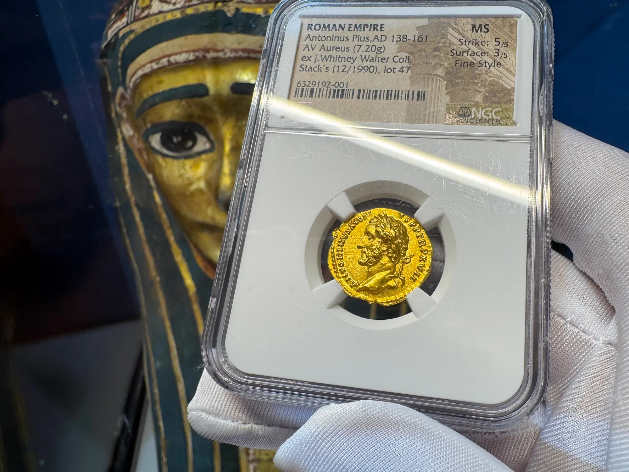 Roman Empire "Pius" NGC MS 5x3 Fine Style 3