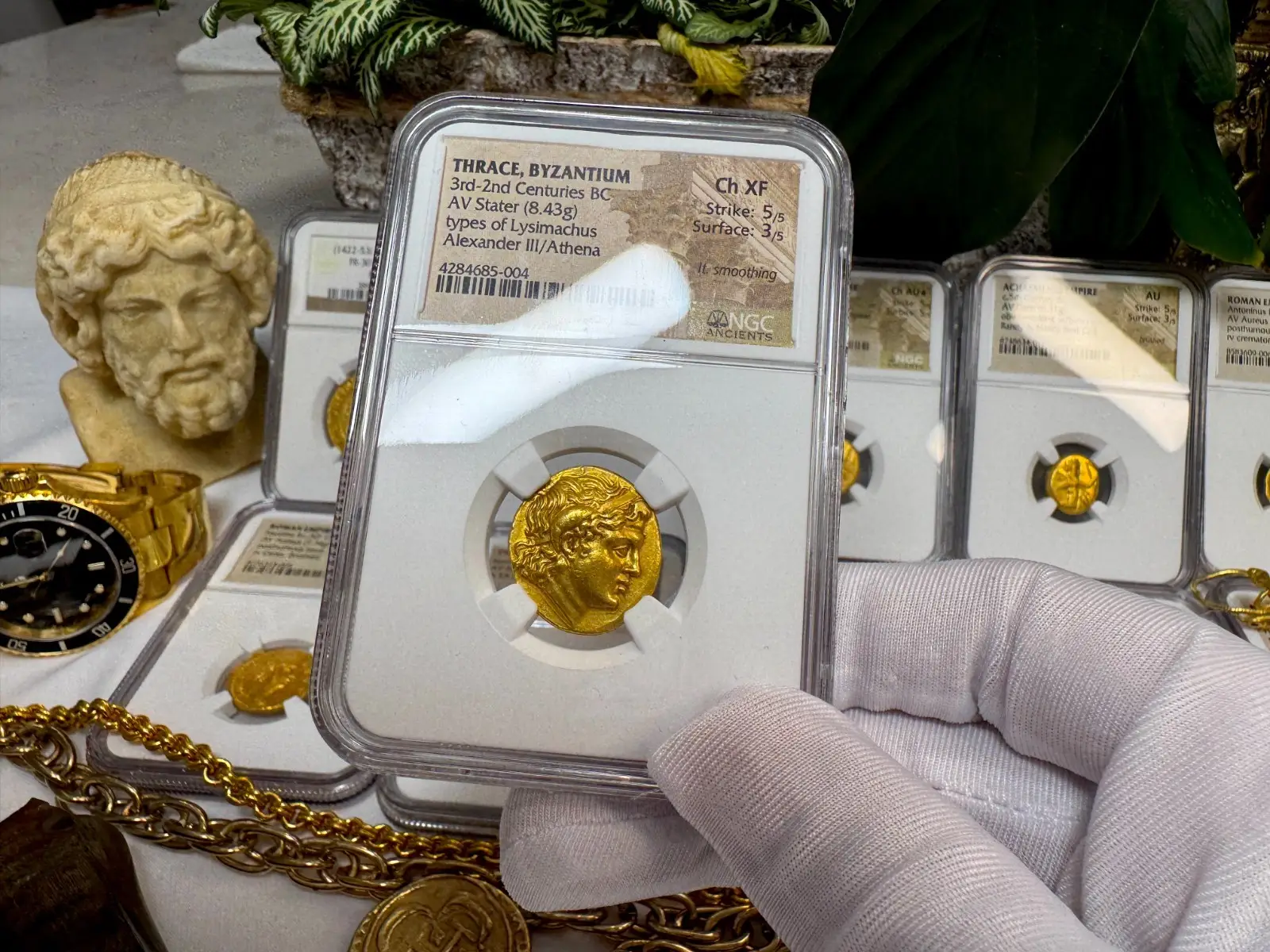 Thrace "Alexander III - The Great" 3rd-2nd Century BC Stater NGC CH XF 16