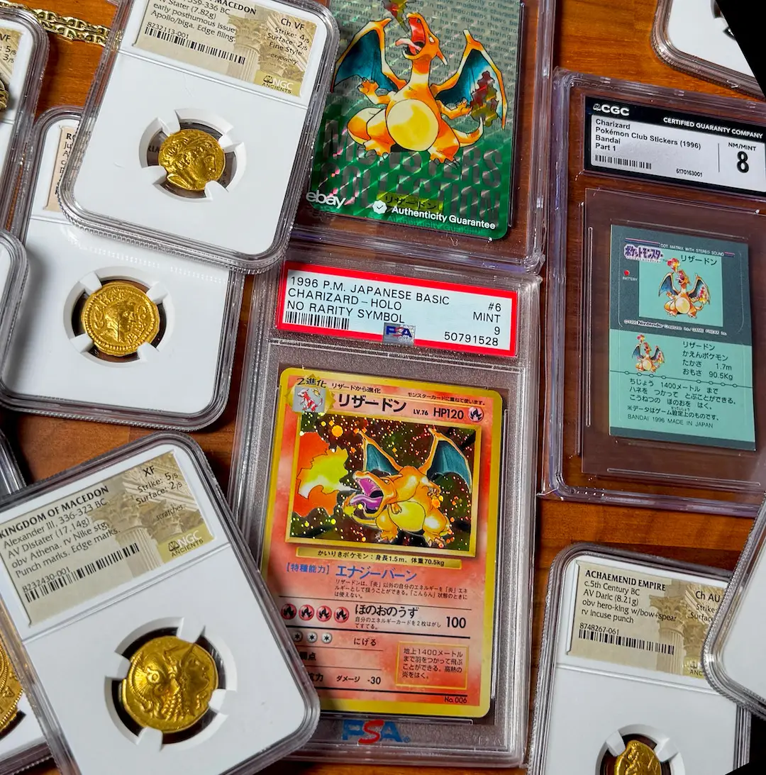 PSA 9 ~ Charizard  No Rarity ~ Symbol Holo Card #6 Pokemon Japanese Basic 1996 11