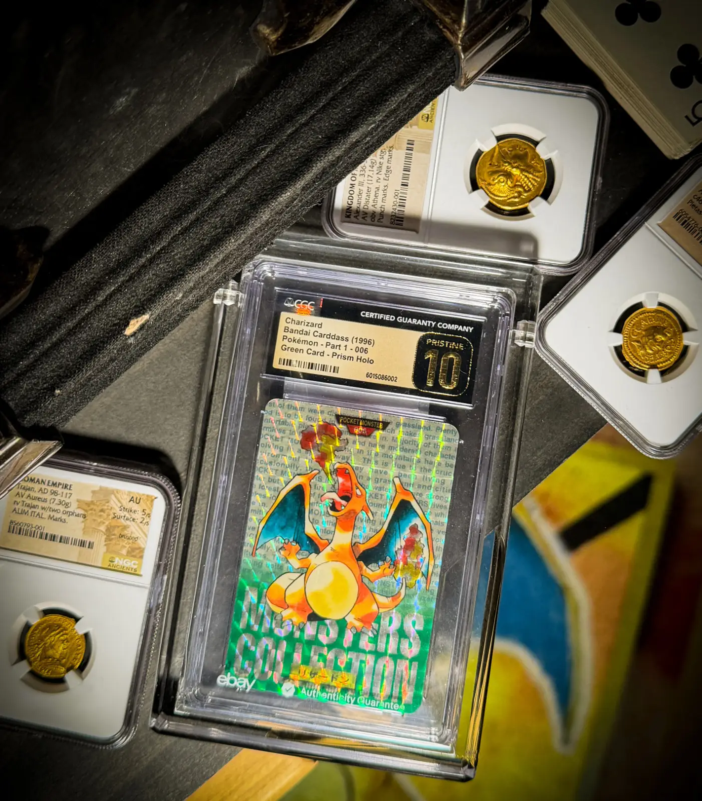 POP 8! CGC 10 PRISTINE ~CHARIZARD CARDDASS~ JAPANESE VENDING #6 POKEMON 1996 13
