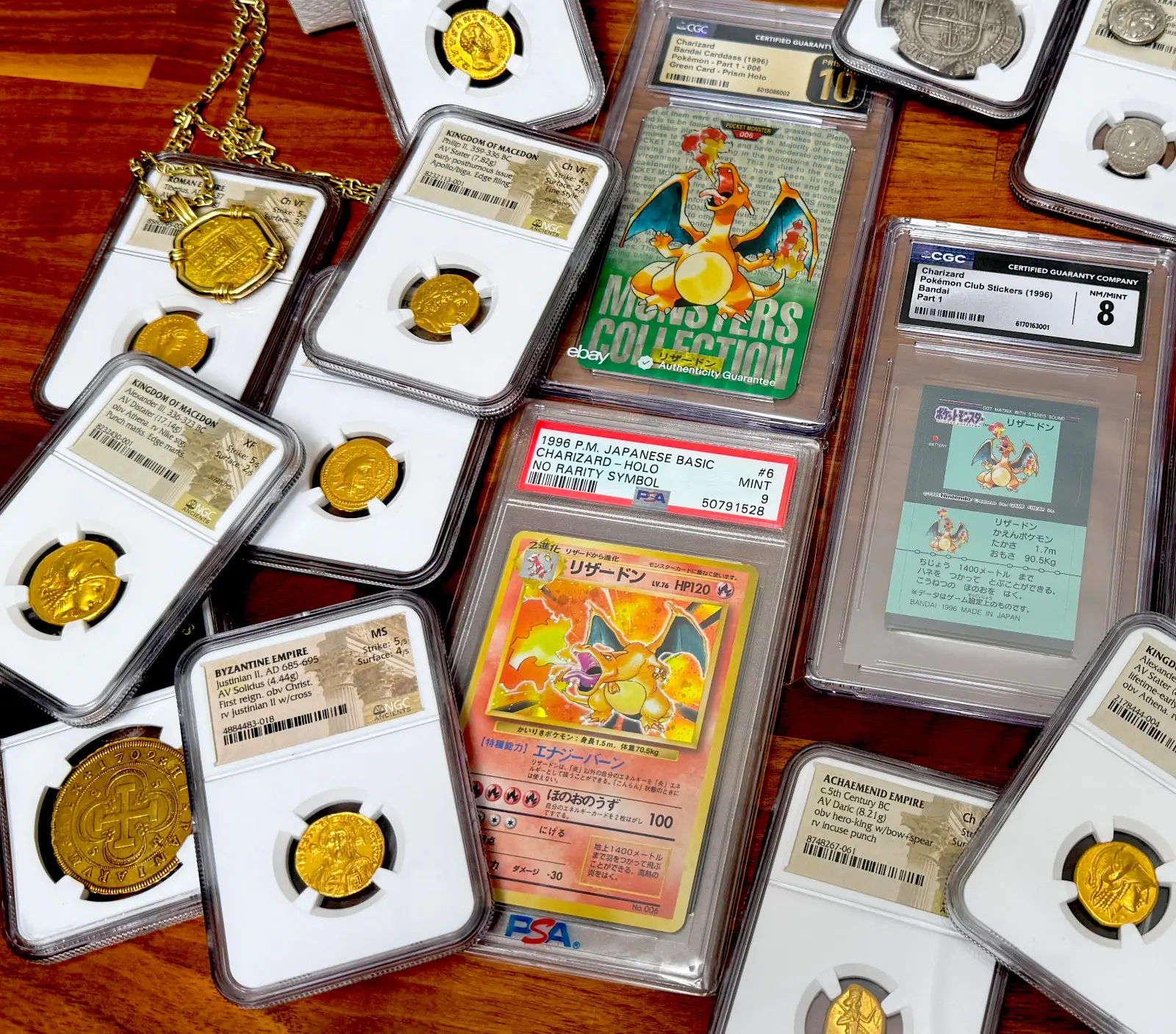 POP 8! CGC 10 PRISTINE ~CHARIZARD CARDDASS~ JAPANESE VENDING #6 POKEMON 1996 10