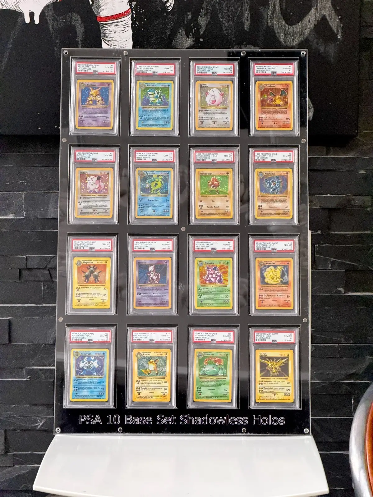 Pokemon Shadowless 1999 PSA 10 Base Set! Charizard, Blastoise, Venusaur, Mewtwo, Chansey 12