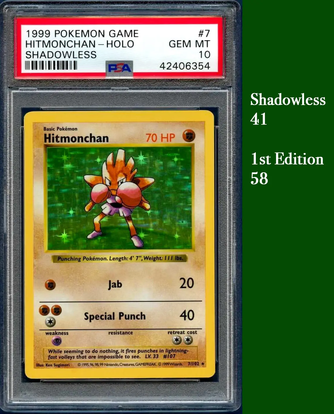 Pokemon Shadowless 1999 PSA 10 Base Set! Charizard, Blastoise, Venusaur, Mewtwo, Chansey 10