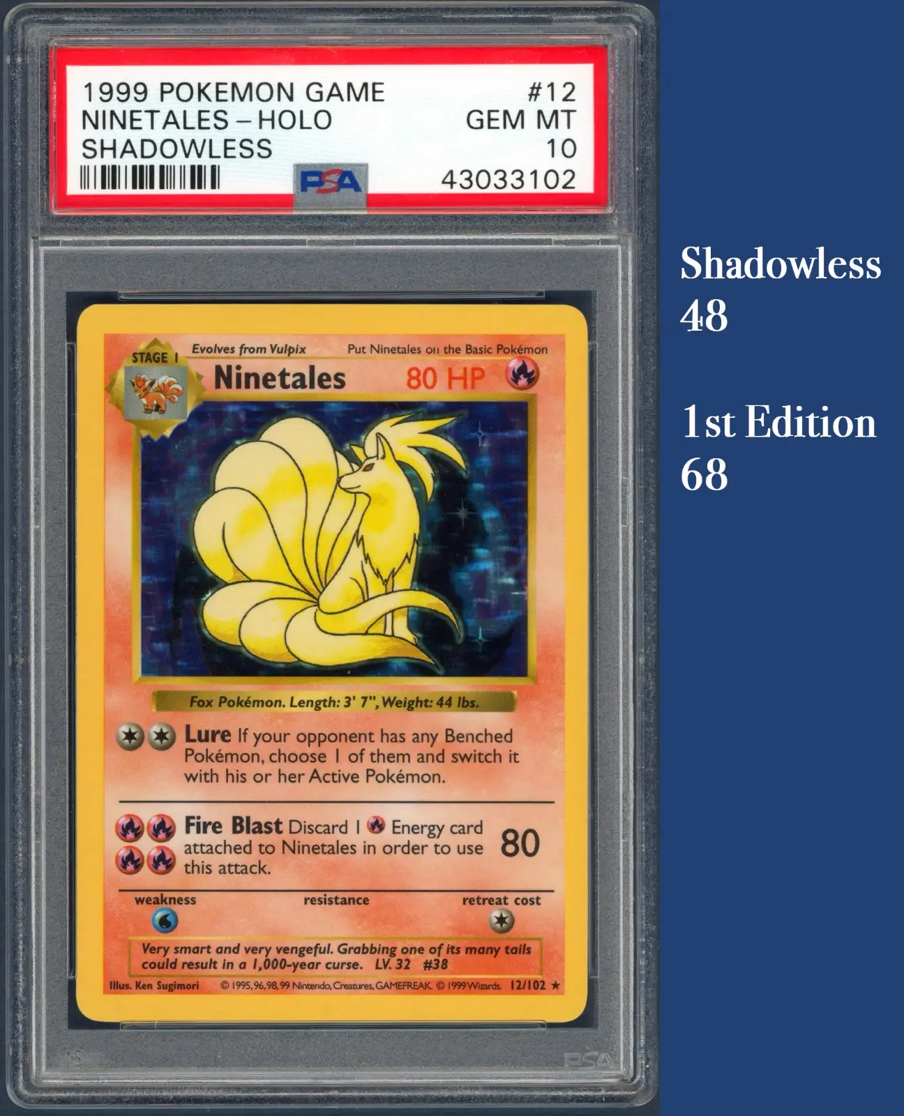 Pokemon Shadowless 1999 PSA 10 Base Set! Charizard, Blastoise, Venusaur, Mewtwo, Chansey 17