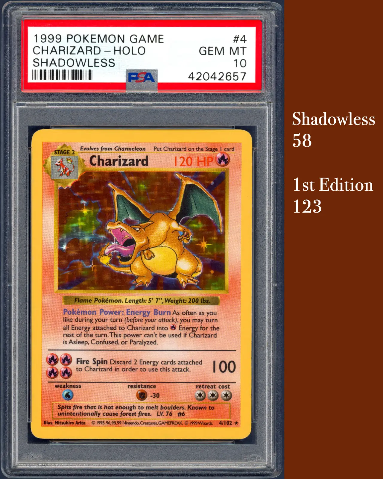 Pokemon Shadowless 1999 PSA 10 Base Set! Charizard, Blastoise, Venusaur, Mewtwo, Chansey 5