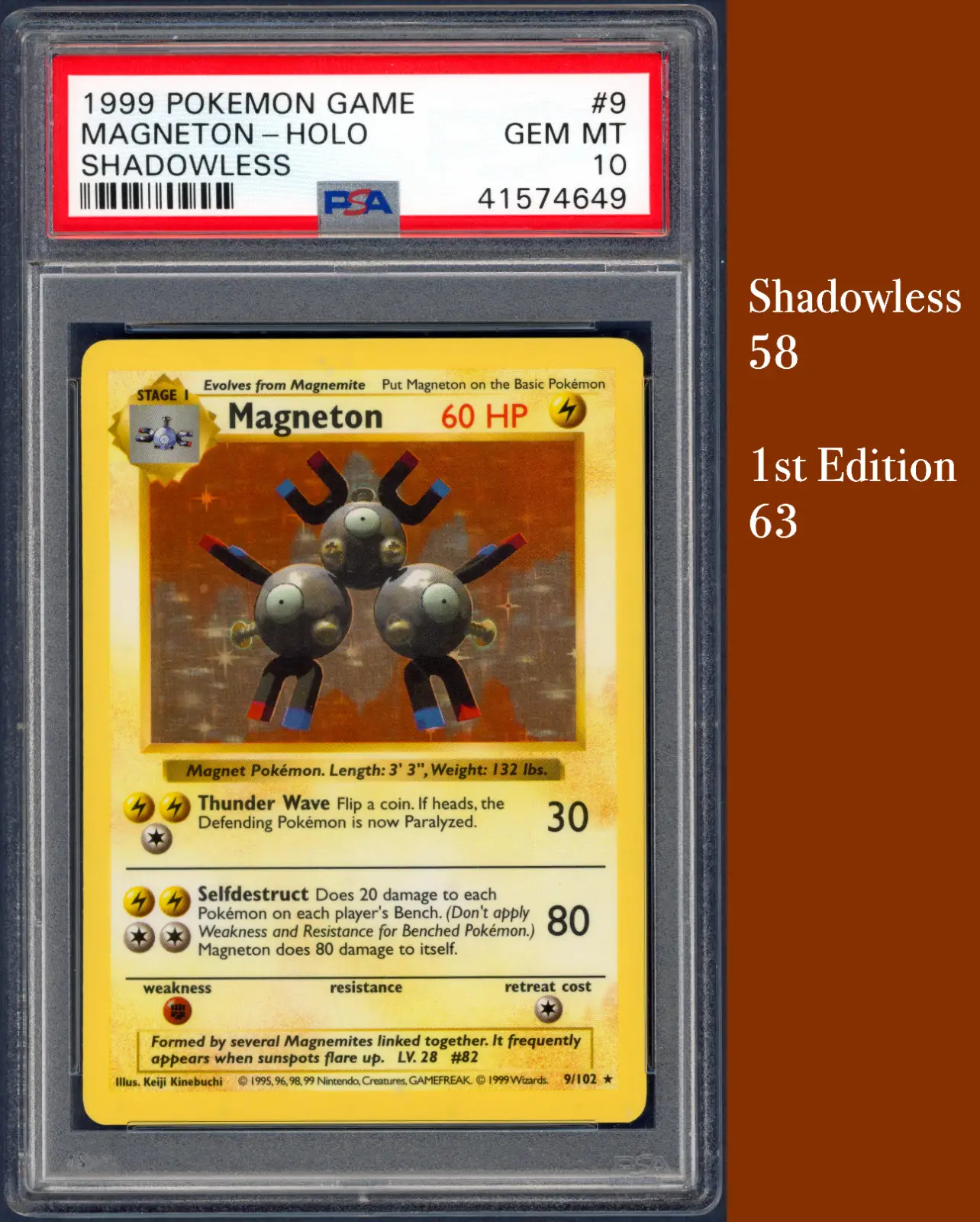 Pokemon Shadowless 1999 PSA 10 Base Set! Charizard, Blastoise, Venusaur, Mewtwo, Chansey 14