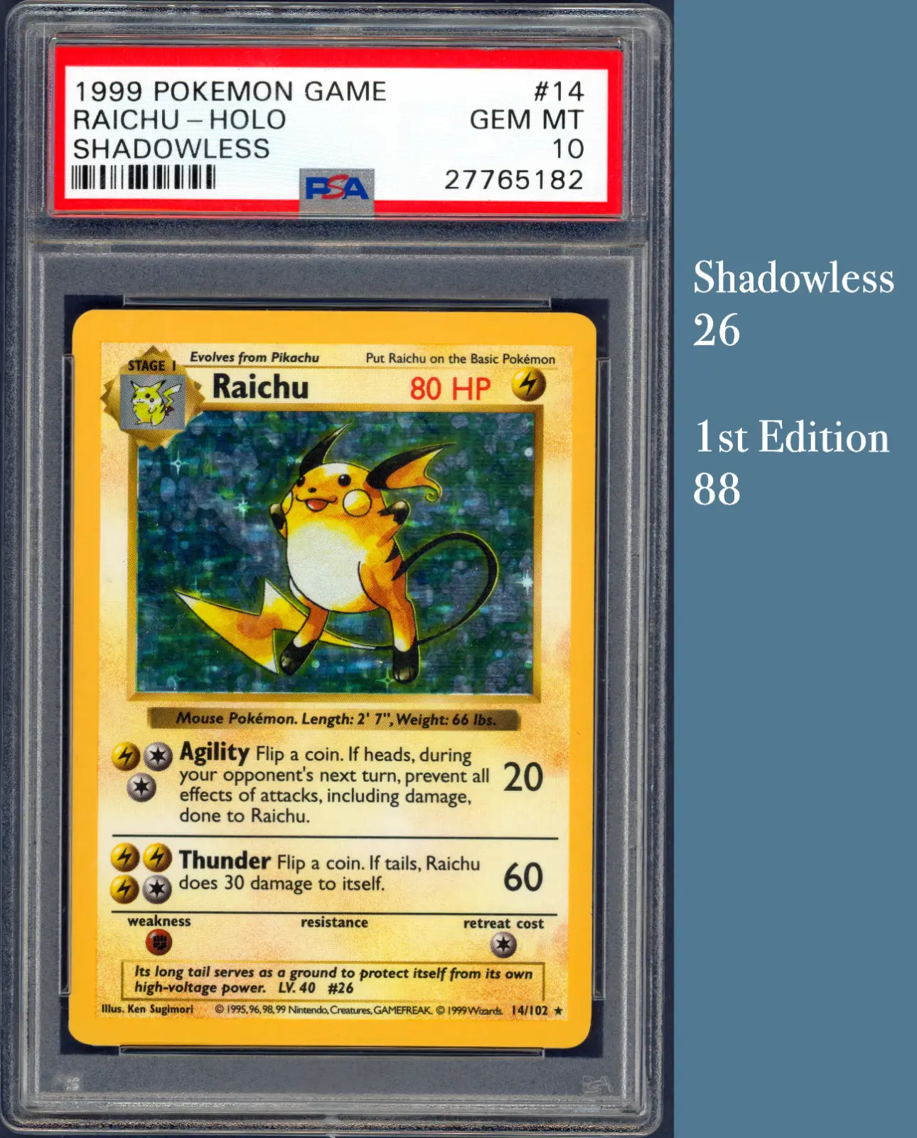 Pokemon Shadowless 1999 PSA 10 Base Set! Charizard, Blastoise, Venusaur, Mewtwo, Chansey 21