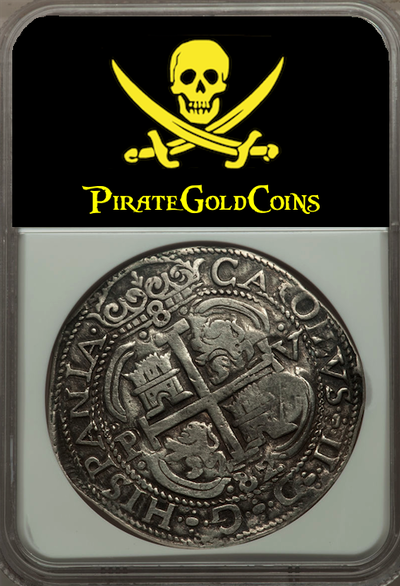 BOLIVIA  POTOSI  8 REALES  1682  "ROYAL"  CHARLES II ~ NGC 30 ~ 7