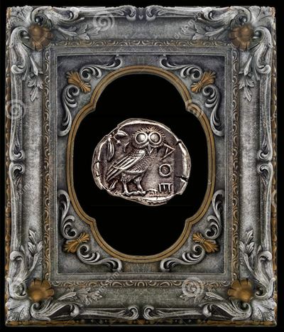 ATTICA, ATHENS  440-404 BC  TETRADRACHM ATHENA OWL  ~ NGC AU 4x5 ~ 7