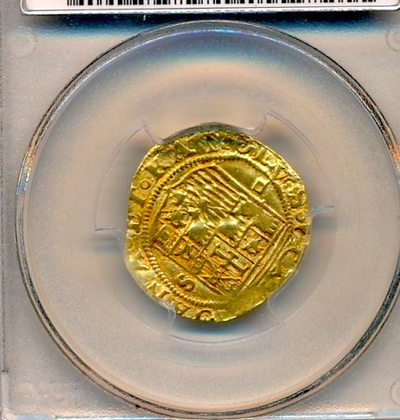Spain 1 Escudo 1504-55 PCGS 50 4